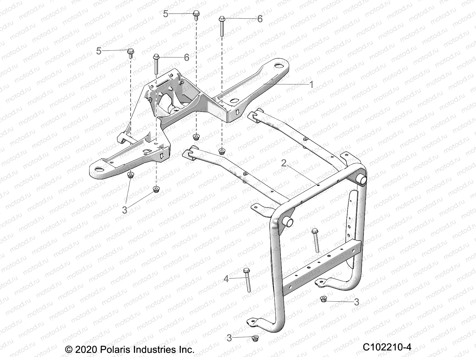 BODY | BODY, FRONT BUMPER SUPPORT - A21SXM95AG/CAG (C102210-4)