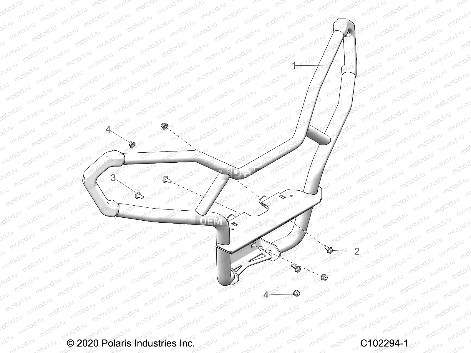 BODY | BODY, FRONT BUMPER, TRAIL - A21SHY57AL/BL (C102294-1)