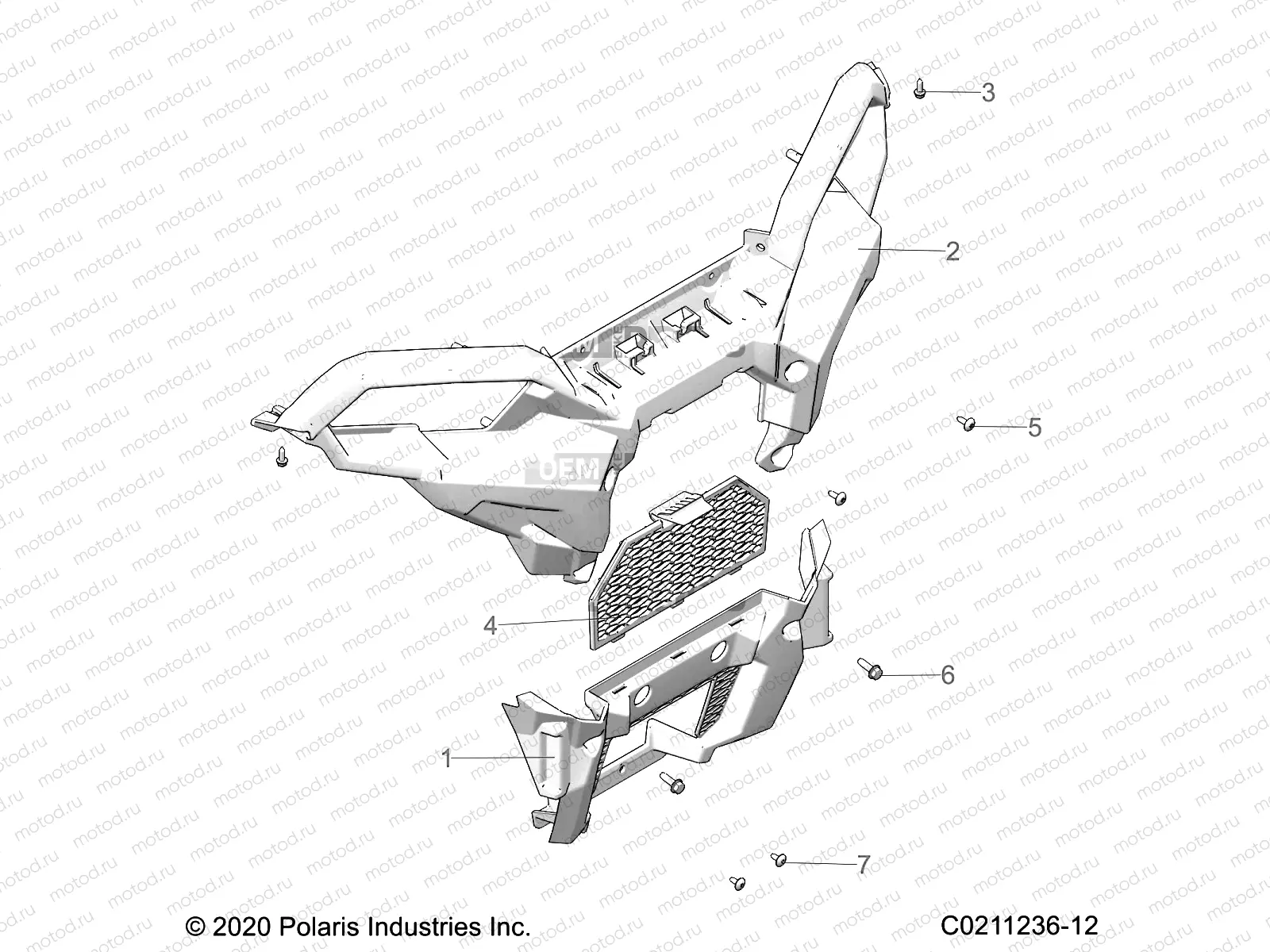BODY | BODY, FRONT BUMPER, TRAIL - A23SEA57A1/A3/A6/A9 (C0211236-1)