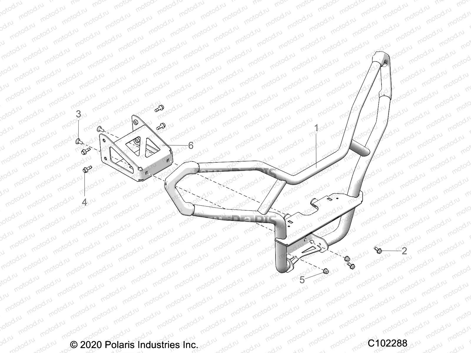 BODY | BODY, FRONT BUMPER, TRAIL - A23SEE57A1/A3/A6/A9 (C102288)