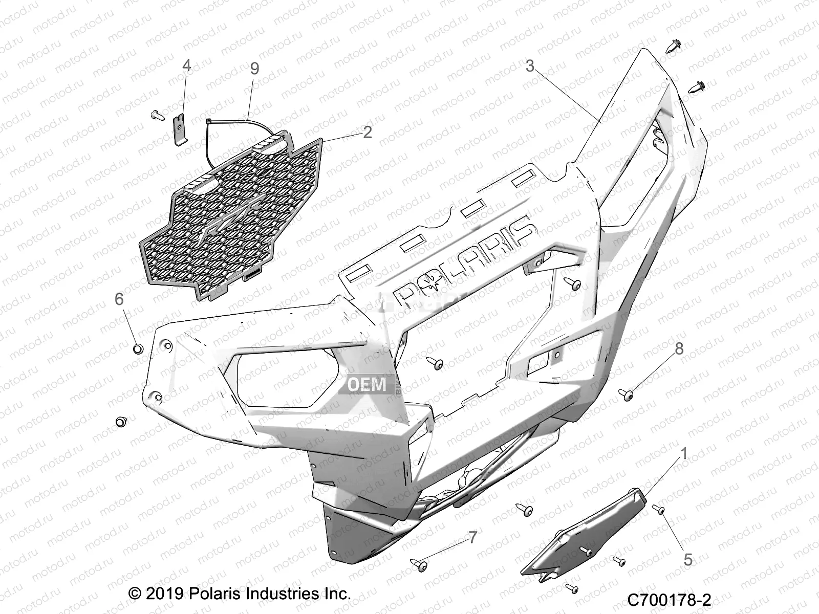 BODY | BODY, FRONT BUMPER - Z19VHA57F2 (C700178-2)
