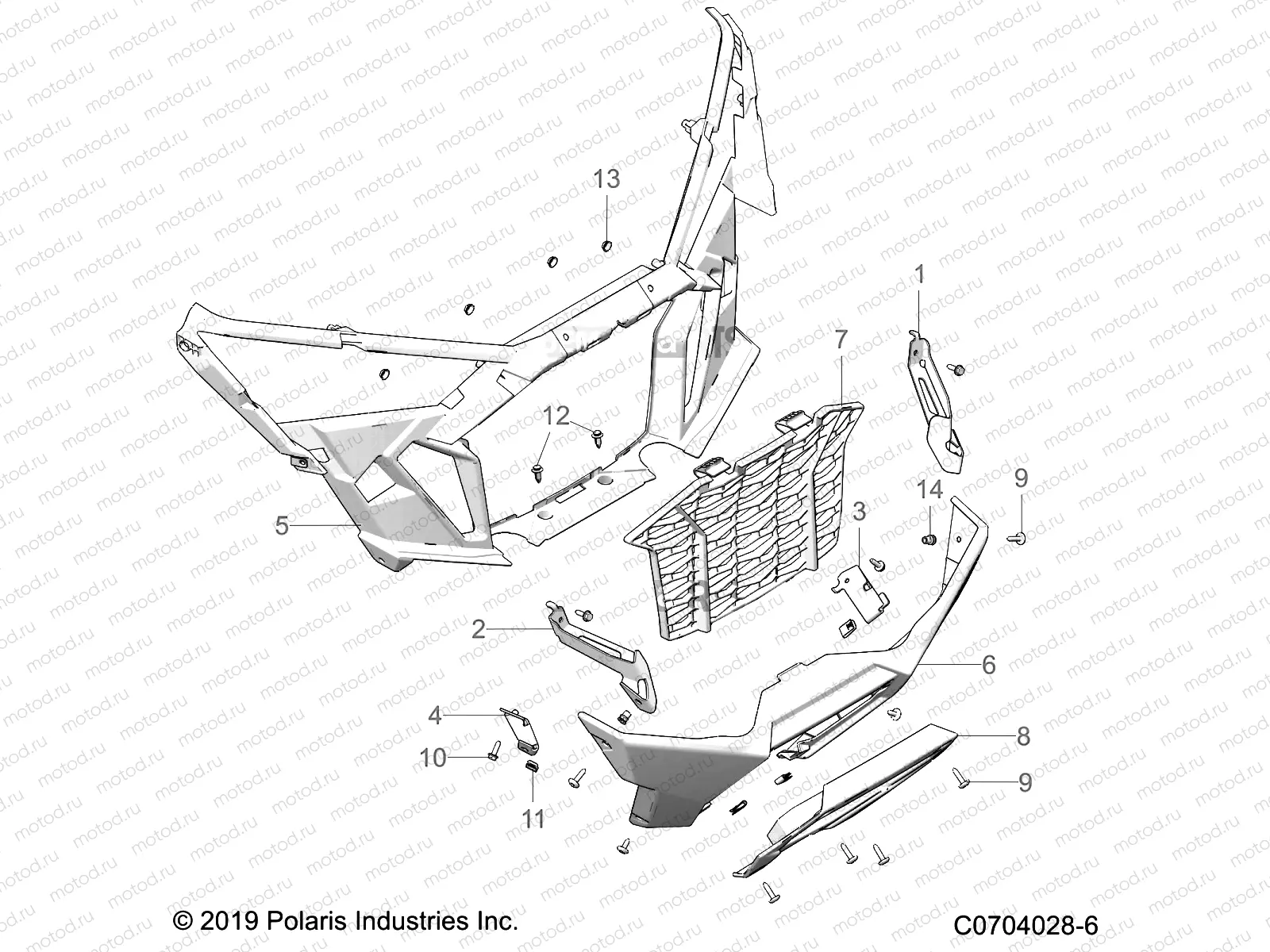 BODY | BODY, FRONT BUMPER - Z20R4B92AC/BC/AR/BR/D92AC/BC/AR/BR (C0704028-6)