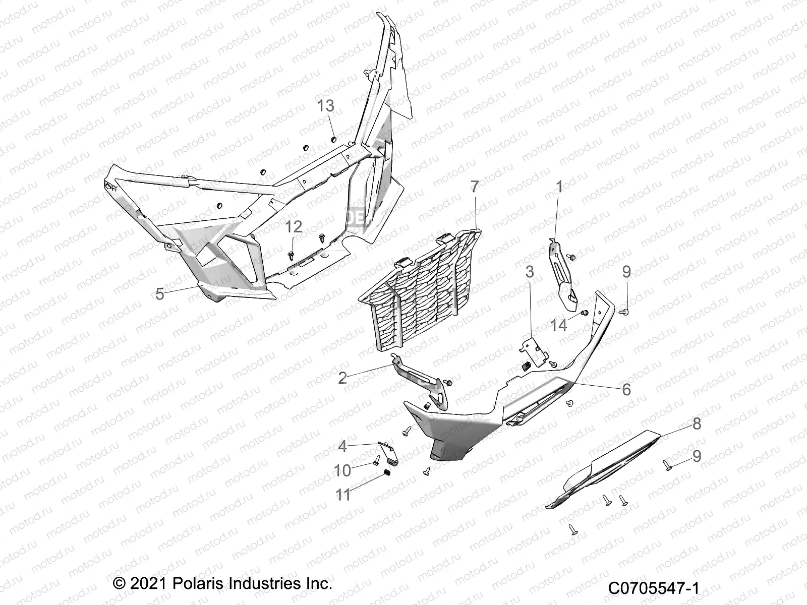 BODY | BODY, FRONT BUMPER - Z21RAU92AN/BN (C0705547-1)