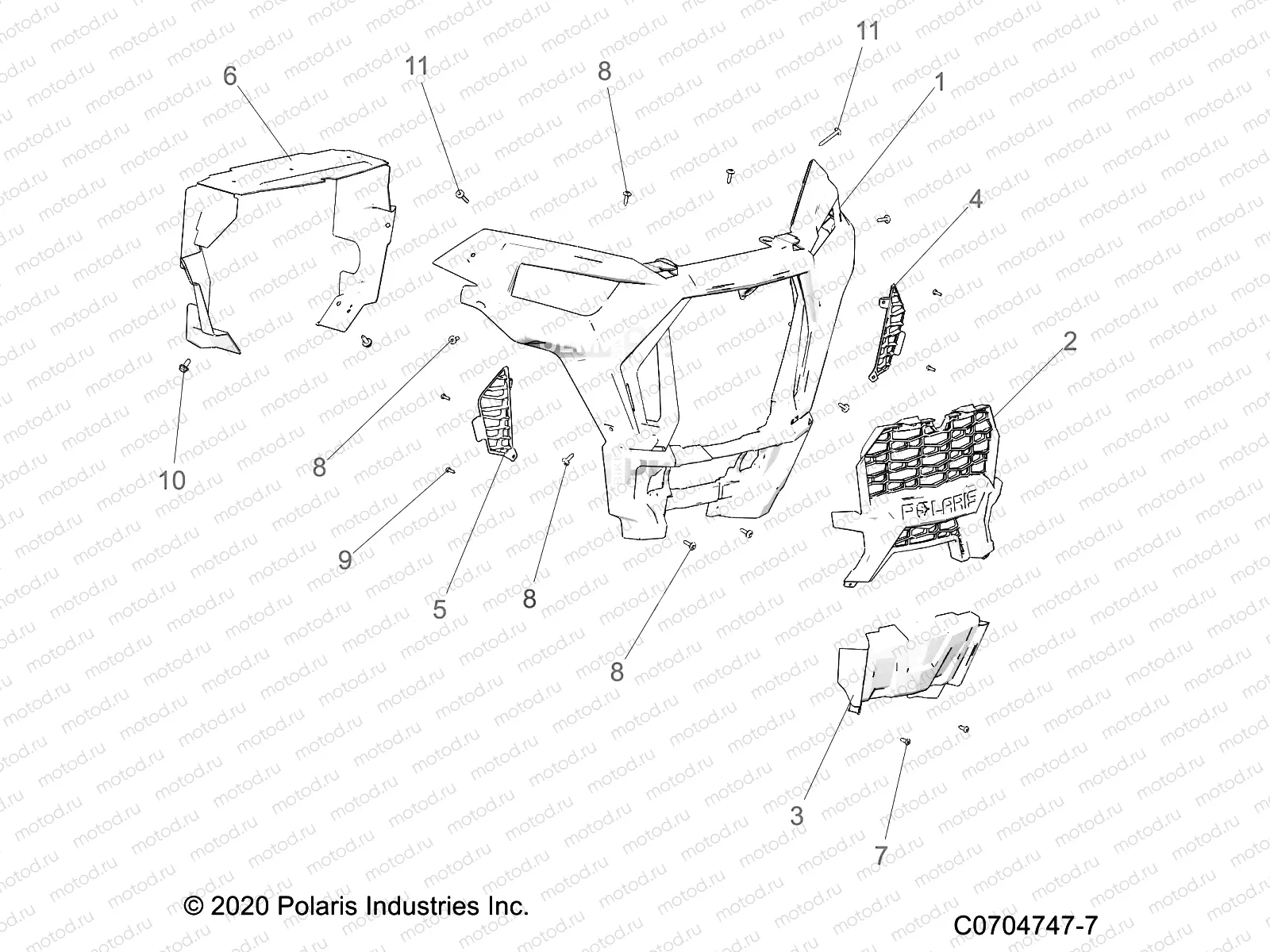 BODY | BODY, FRONT BUMPER - Z22A5P87A5 (C0704747-7)