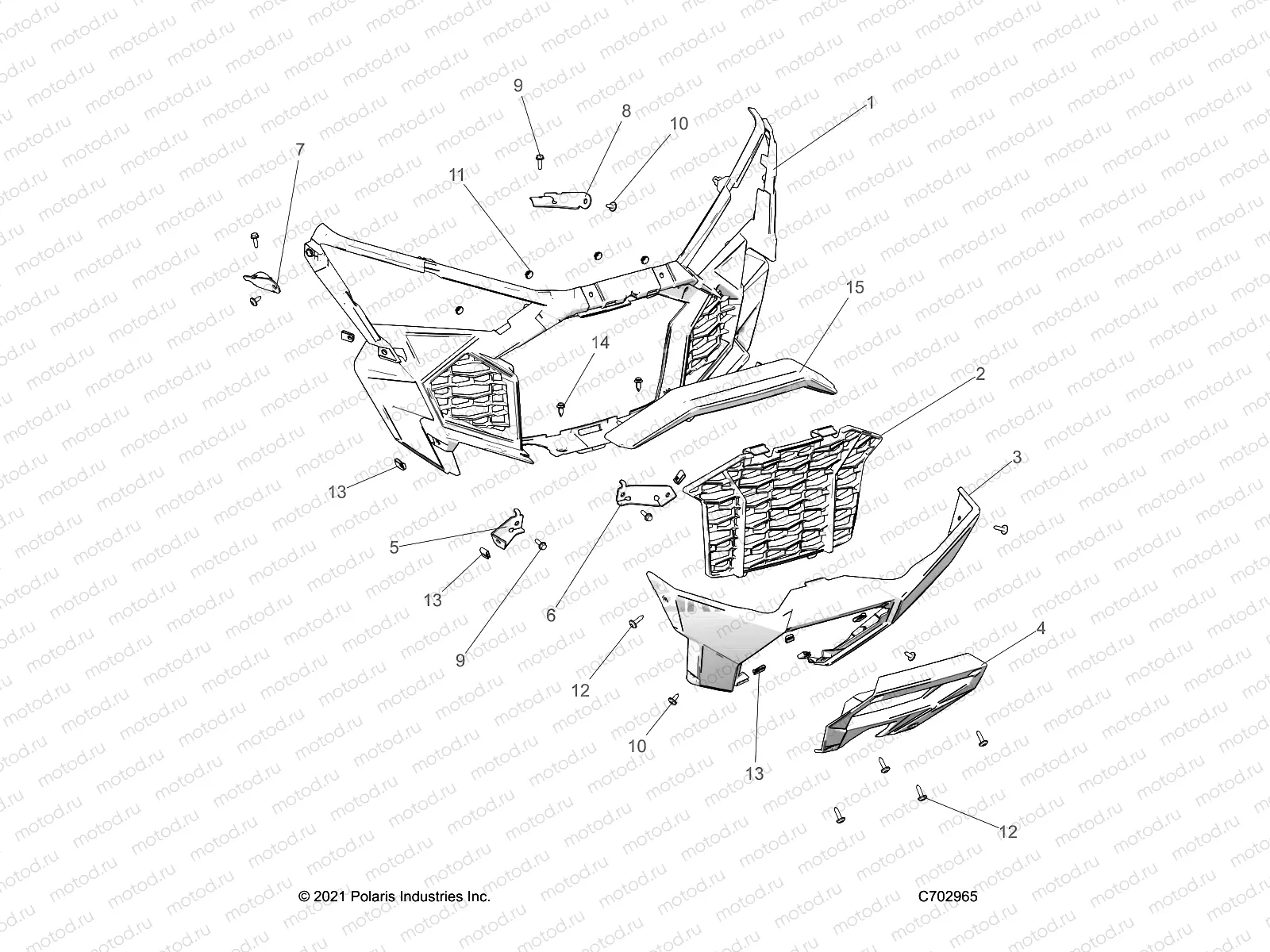 BODY | BODY, FRONT BUMPER - Z22G4E92AJ/BJ/G4K92AP/BP/G4V92AP/BP (C702965)