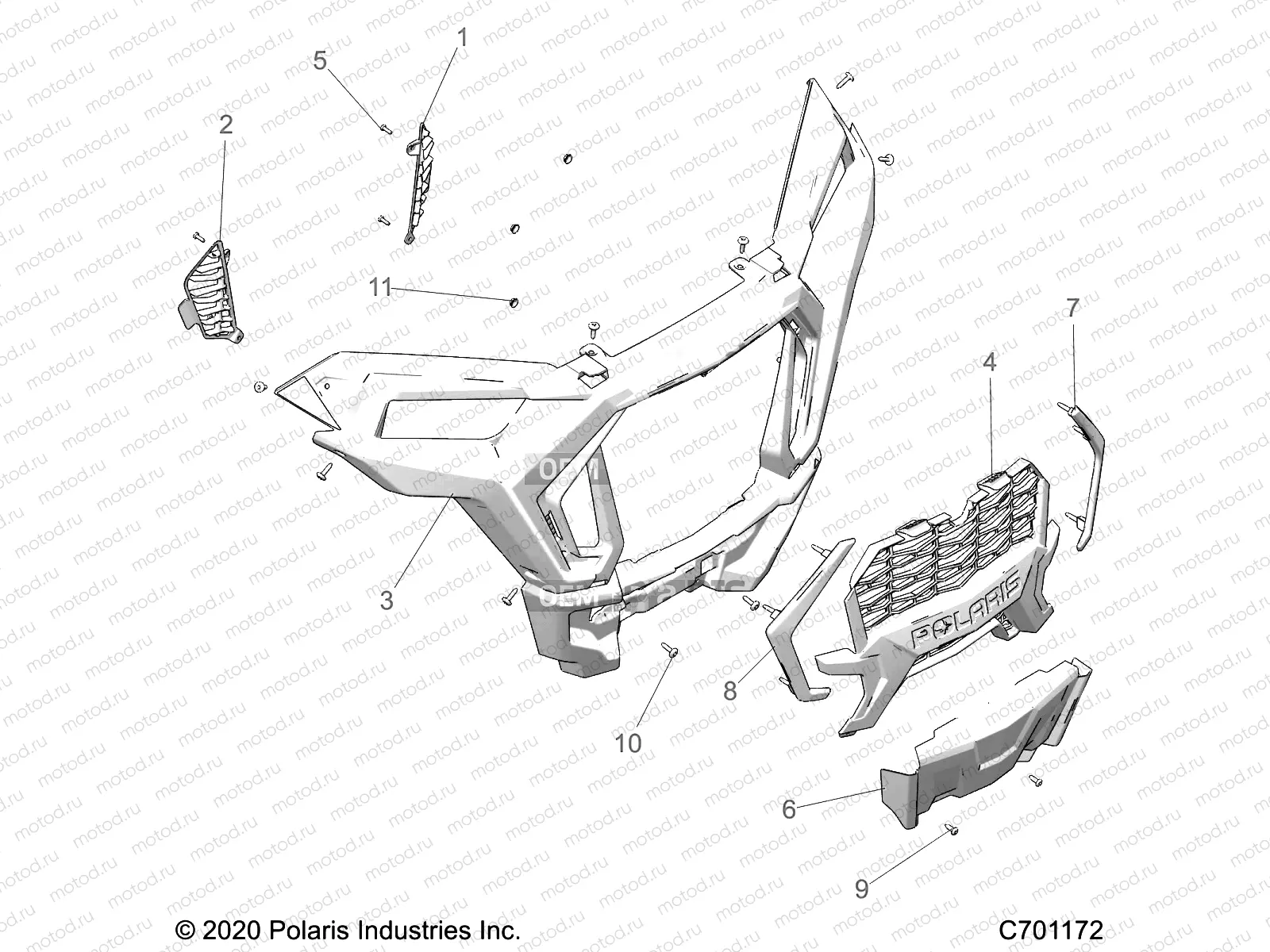 BODY | BODY, FRONT BUMPER - Z22NAK99AK/AR/BK/BR/NAV99AK/AR/BK/BR (C701172)
