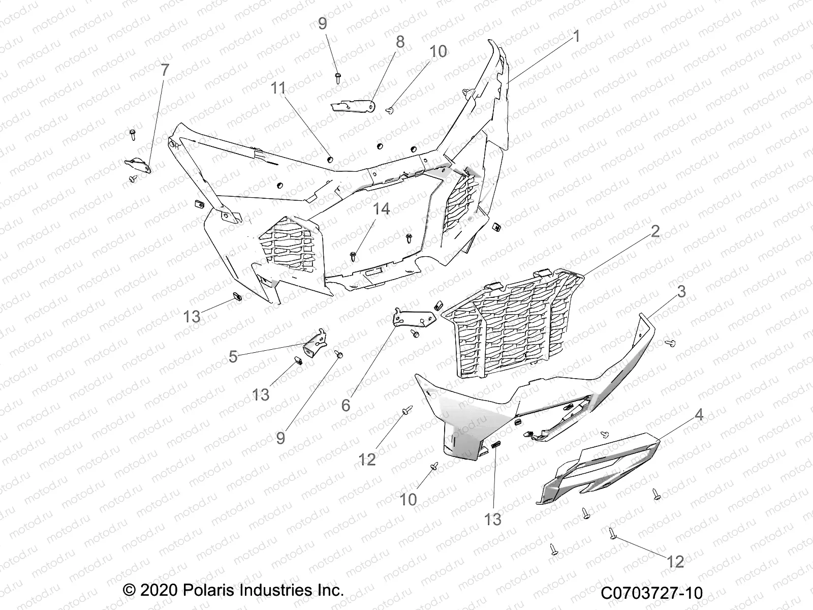 BODY | BODY, FRONT BUMPER - Z22RML2KAL/AP/BK/BL/BP/BT (C0703727-10)