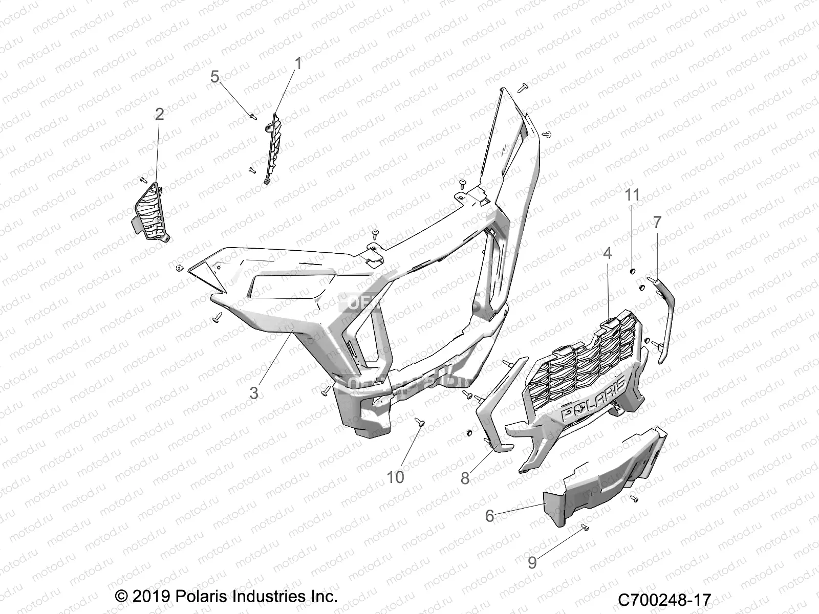 BODY | BODY, FRONT BUMPER - Z23NAE99FR/SCR/FR (C700248-17)