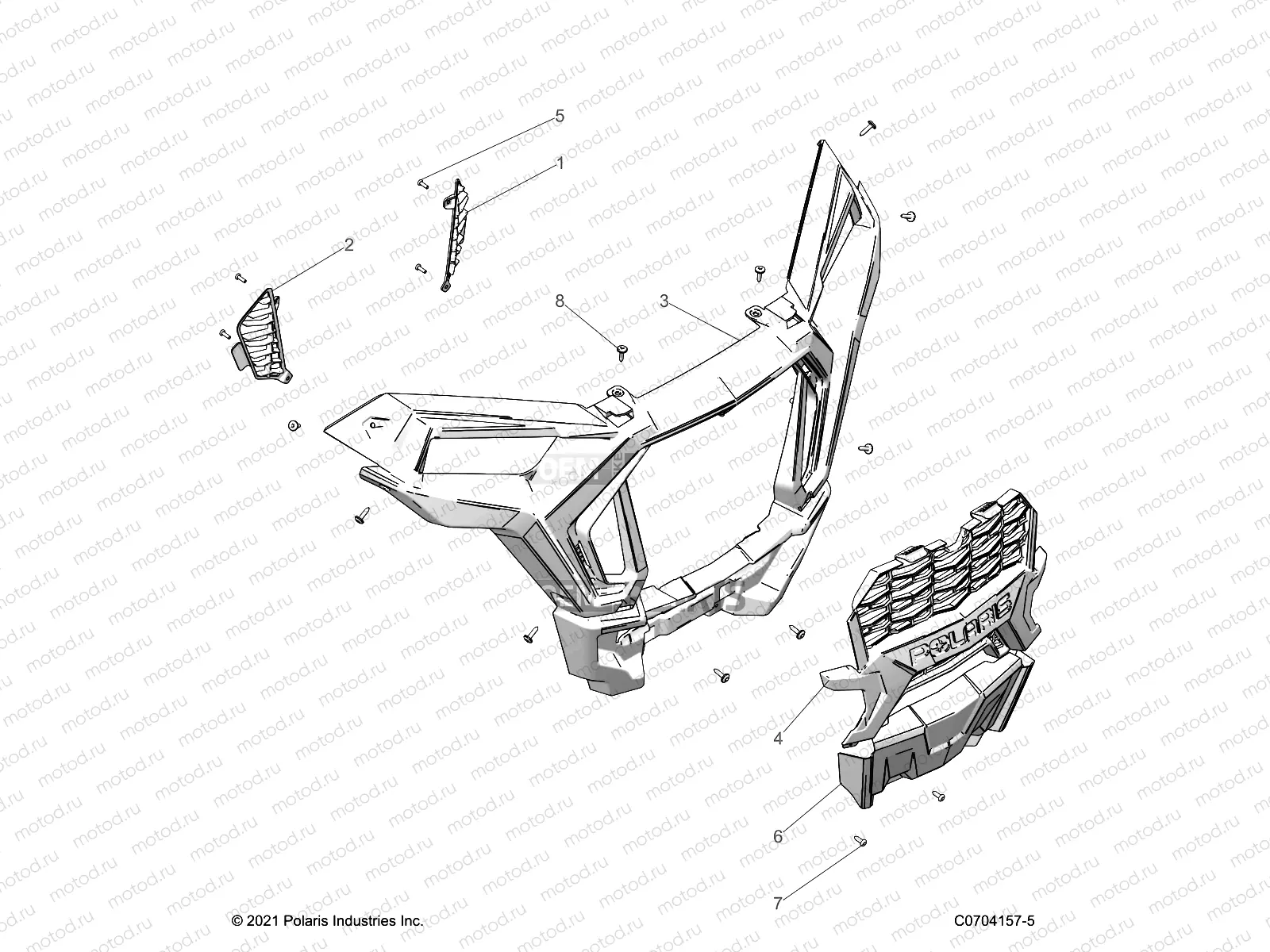 BODY | BODY, FRONT BUMPER - Z23NAV99A/99B (C0704157-5)