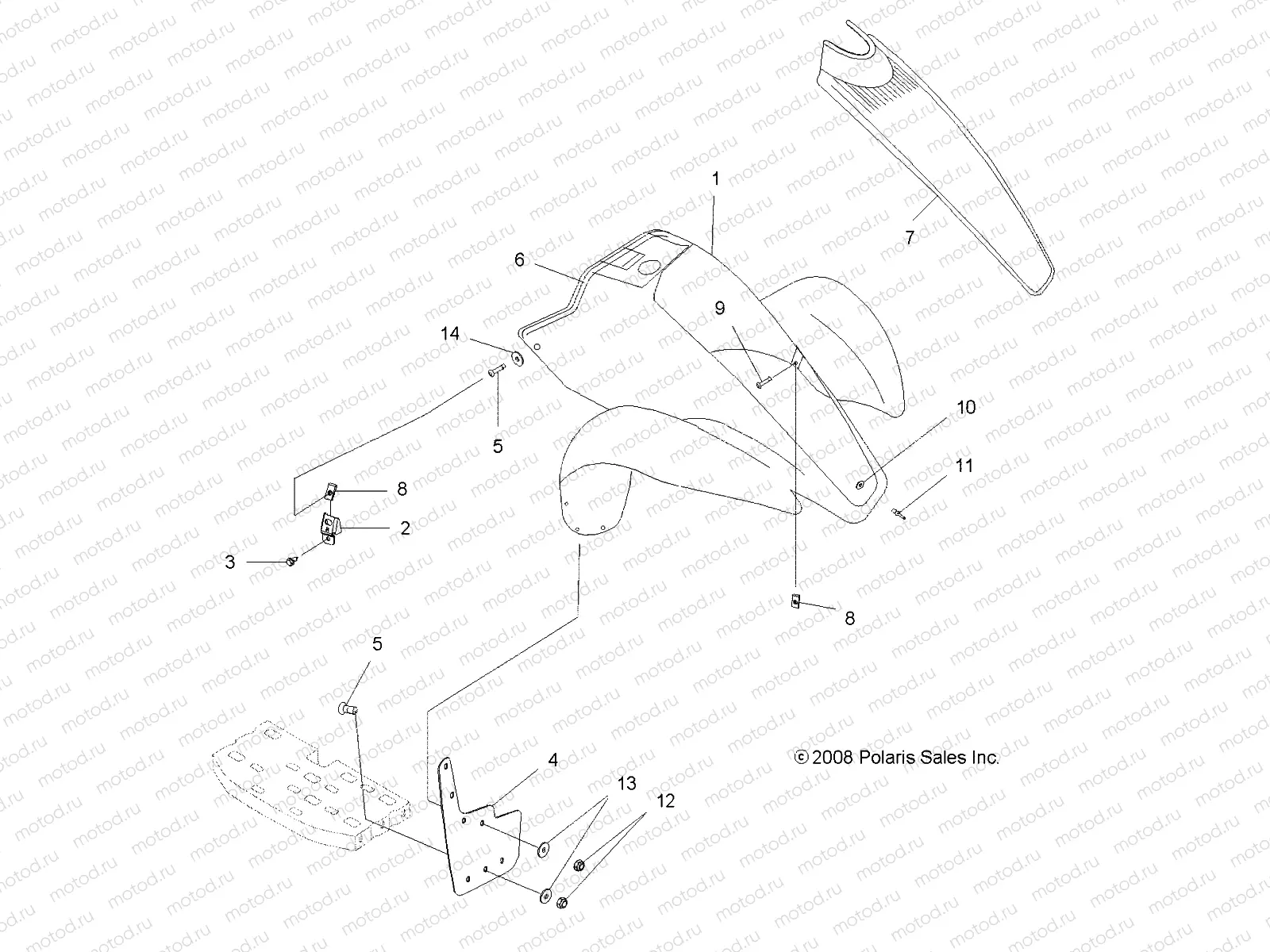 BODY | BODY, FRONT CAB - A08BG50FA (49ATVCAB08SCRAM)