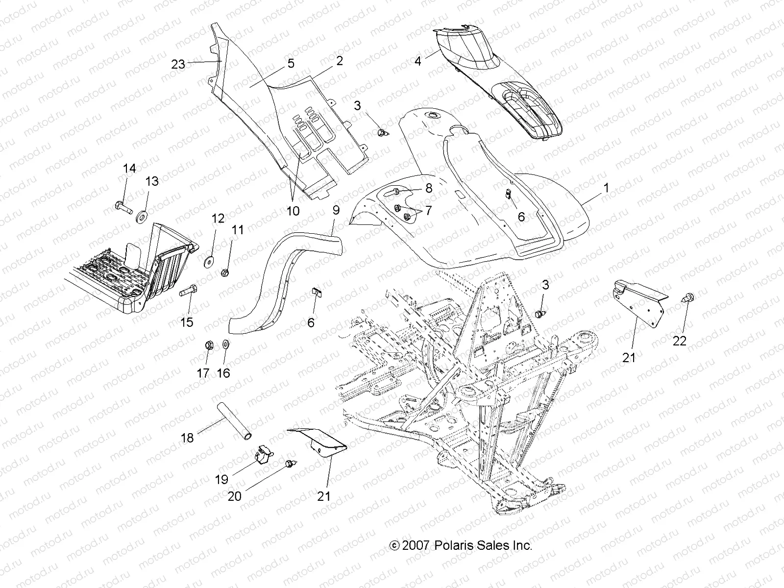BODY | BODY, FRONT CAB - A08CL50AA (49ATVCAB086X6)