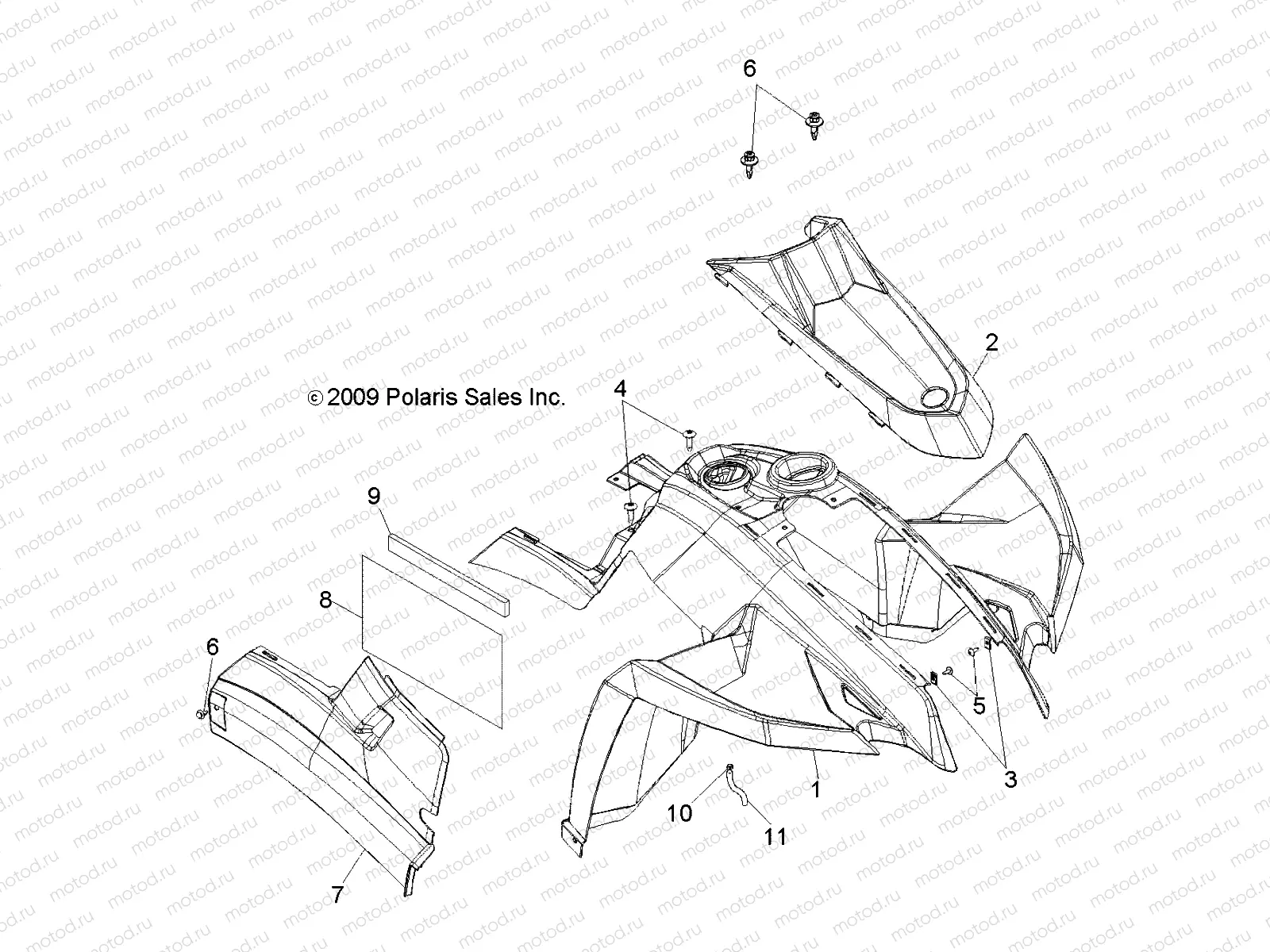 BODY | BODY, FRONT CAB - A10NG50AA (49ATVCAB10TBLZR)