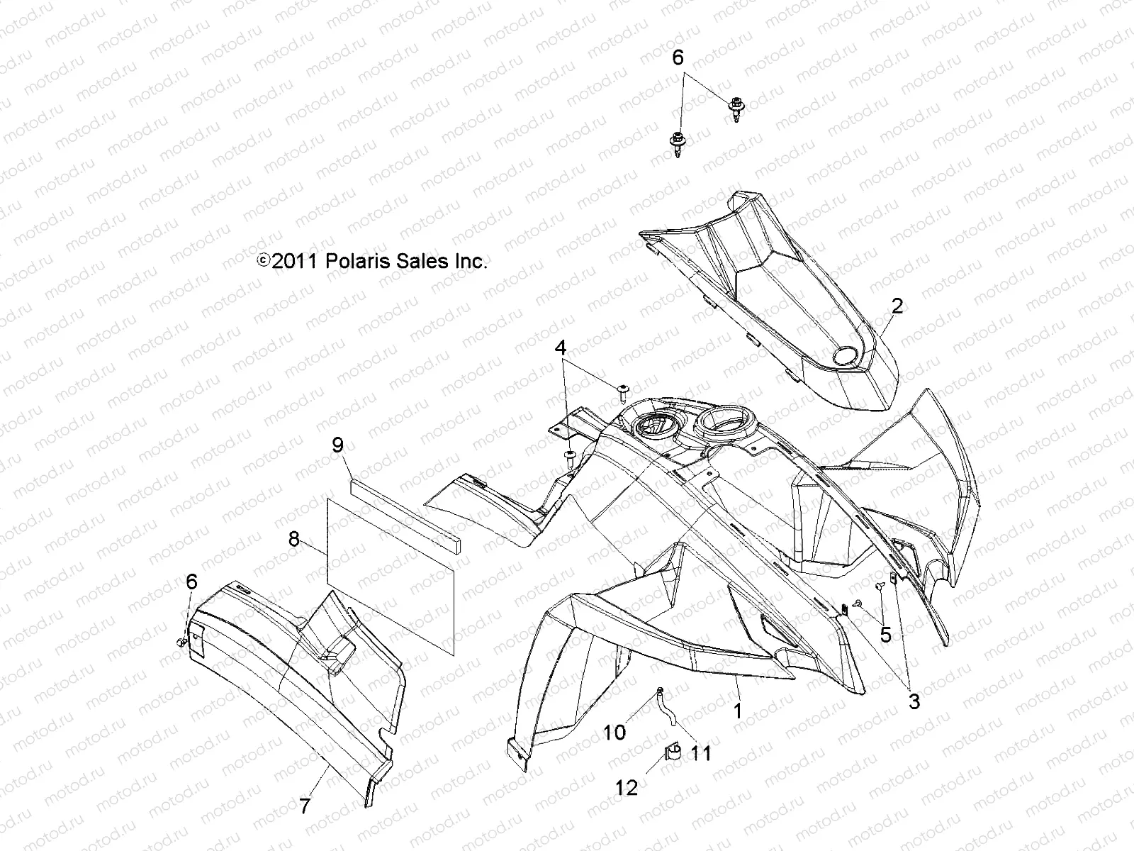 BODY | BODY, FRONT CAB - A12NA32FA (49ATVCAB12TBI)