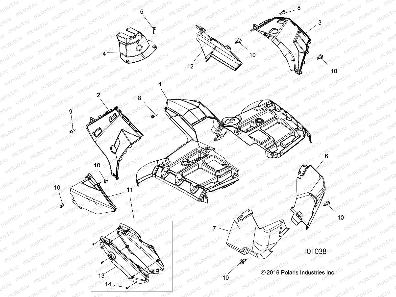 BODY | BODY, FRONT CAB - A18SYE95BU