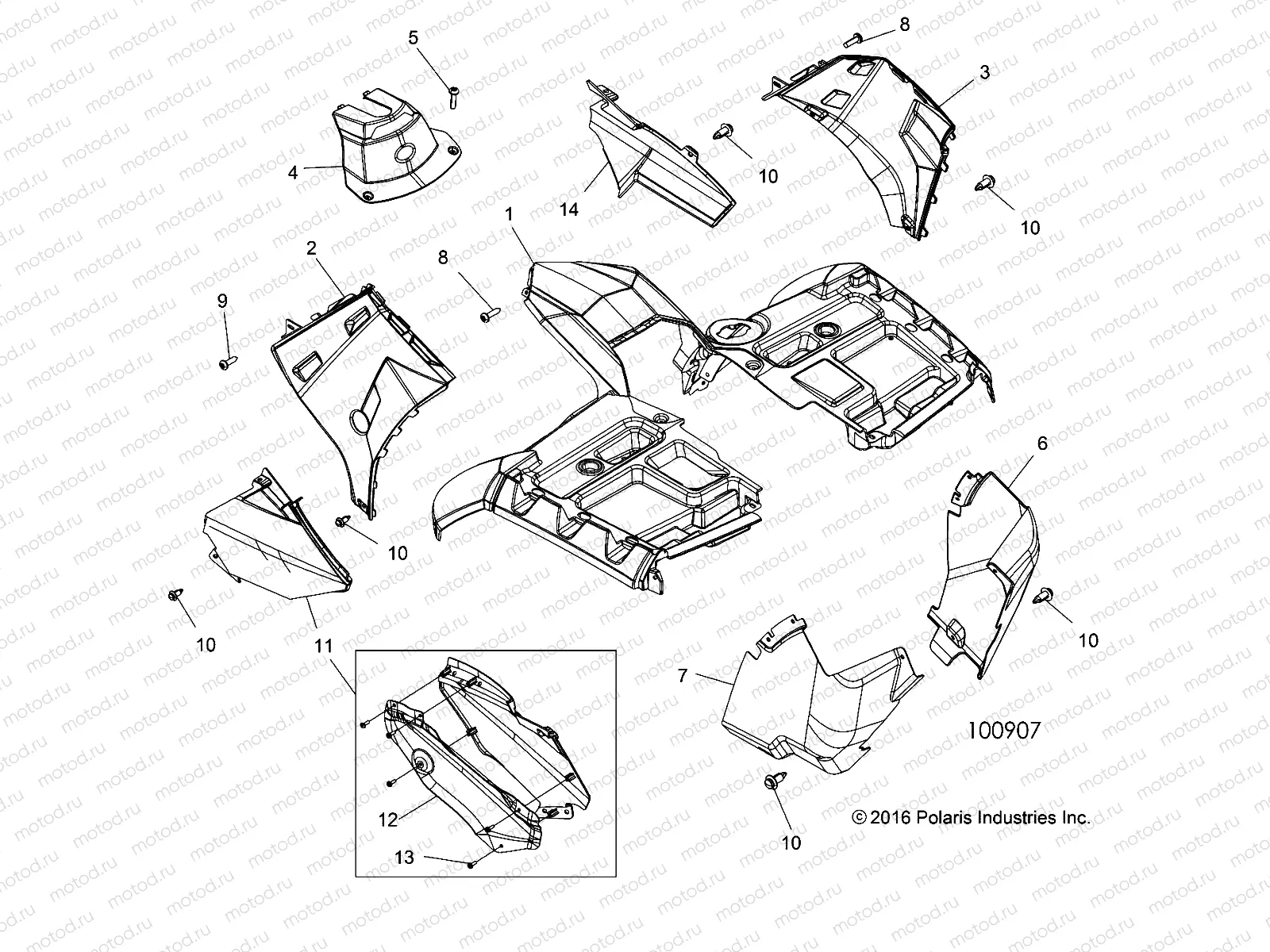 BODY | BODY, FRONT CAB - A19SYE85BH (100907)