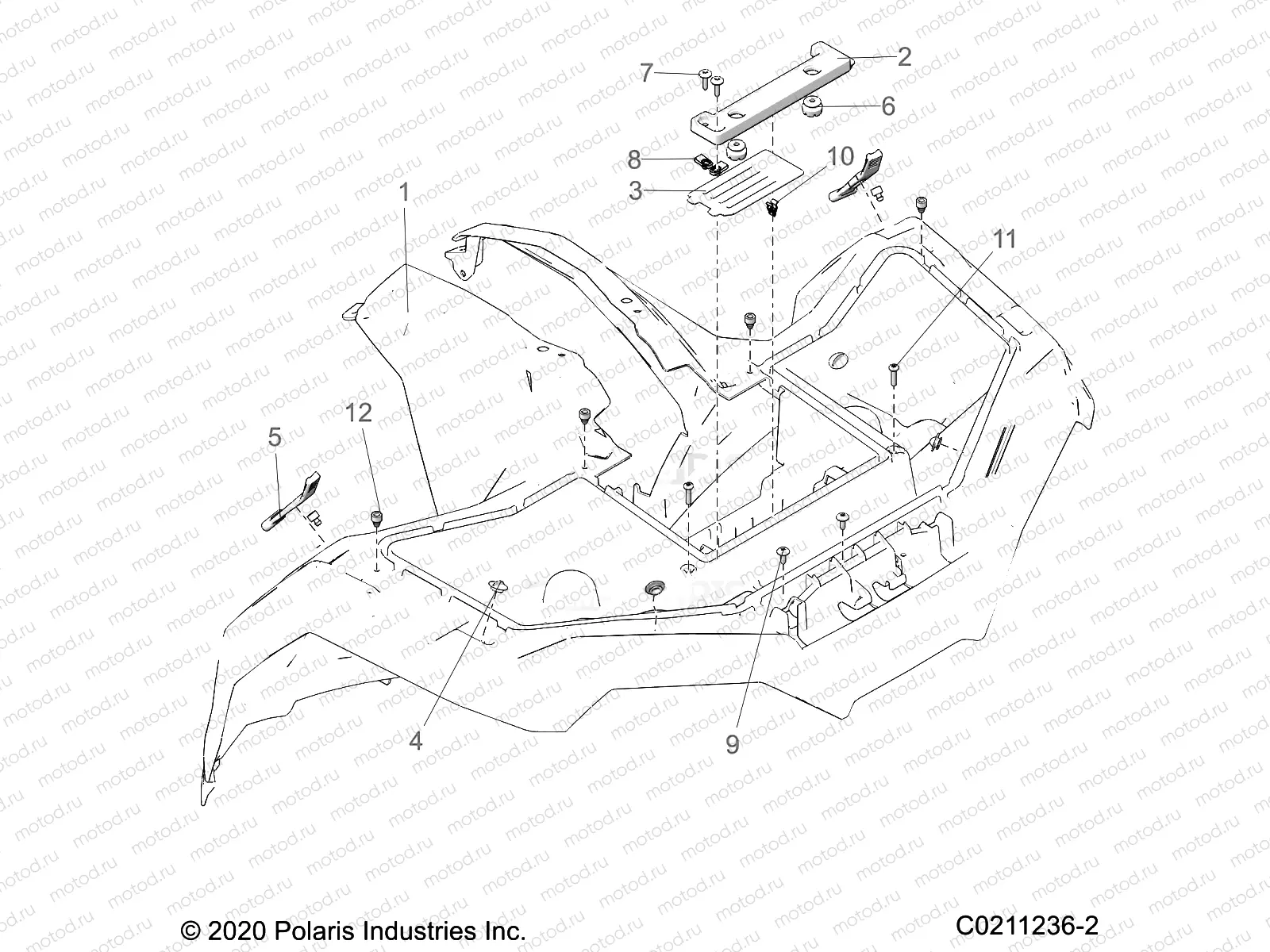 BODY | BODY, FRONT CAB - A21SEE50A1/A5/CA1/CA5 (C0211236-2)