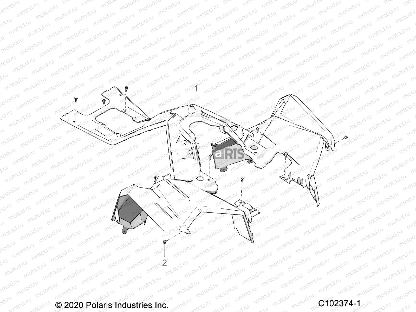 BODY | BODY, FRONT CAB - A22SVA85A3 (C102374-1)