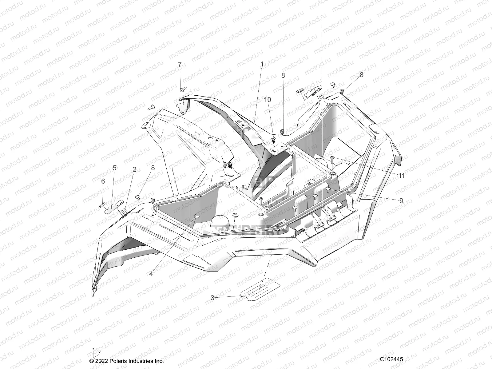 BODY | BODY, FRONT CAB - A23SES57C9/F9 (C102445)