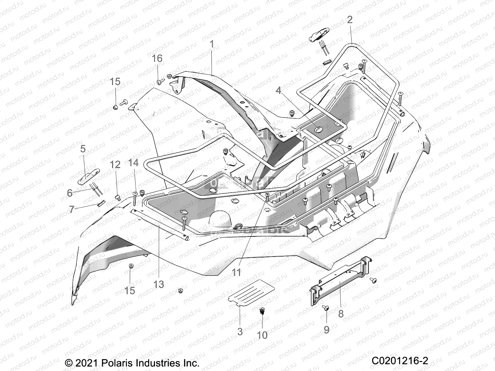BODY | BODY, FRONT CAB - A23SHE57AL/AS (C0201216-2)