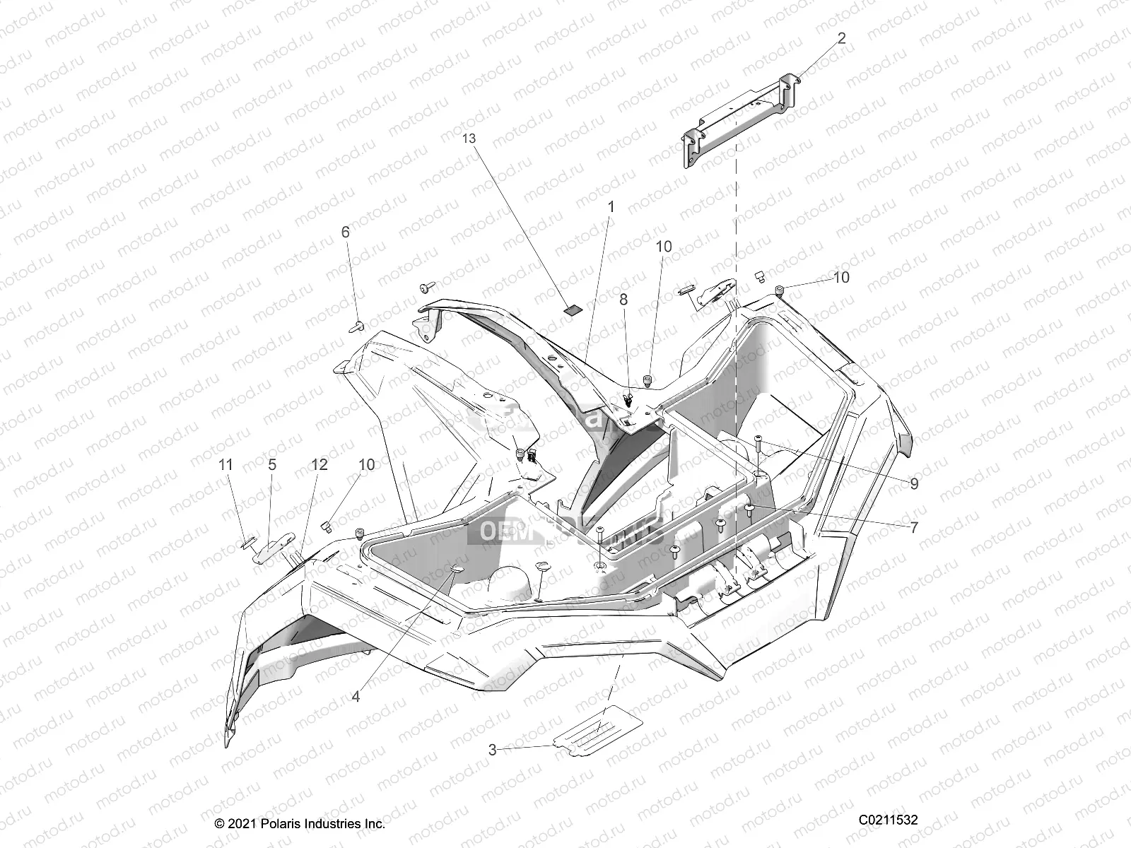 BODY | BODY, FRONT CAB - A23SHE57FS/S57FS/CS/CP (C0211532)