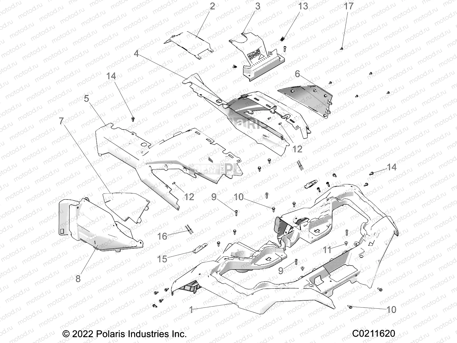 BODY | BODY, FRONT CAB - A23SXE95PG/PK (C0211620)