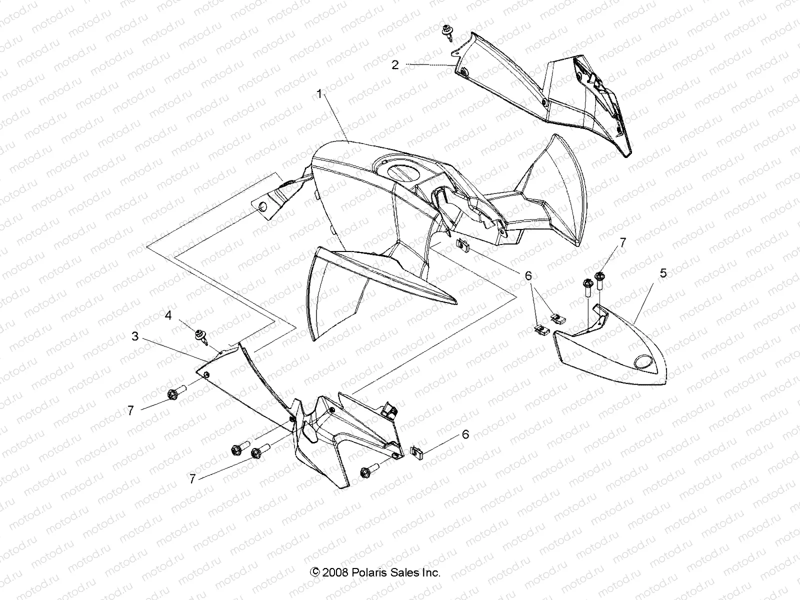 BODY | BODY, FRONT CAB and SIDE PANELS - A10GJ52AA (49ATVCAB09OUT450)