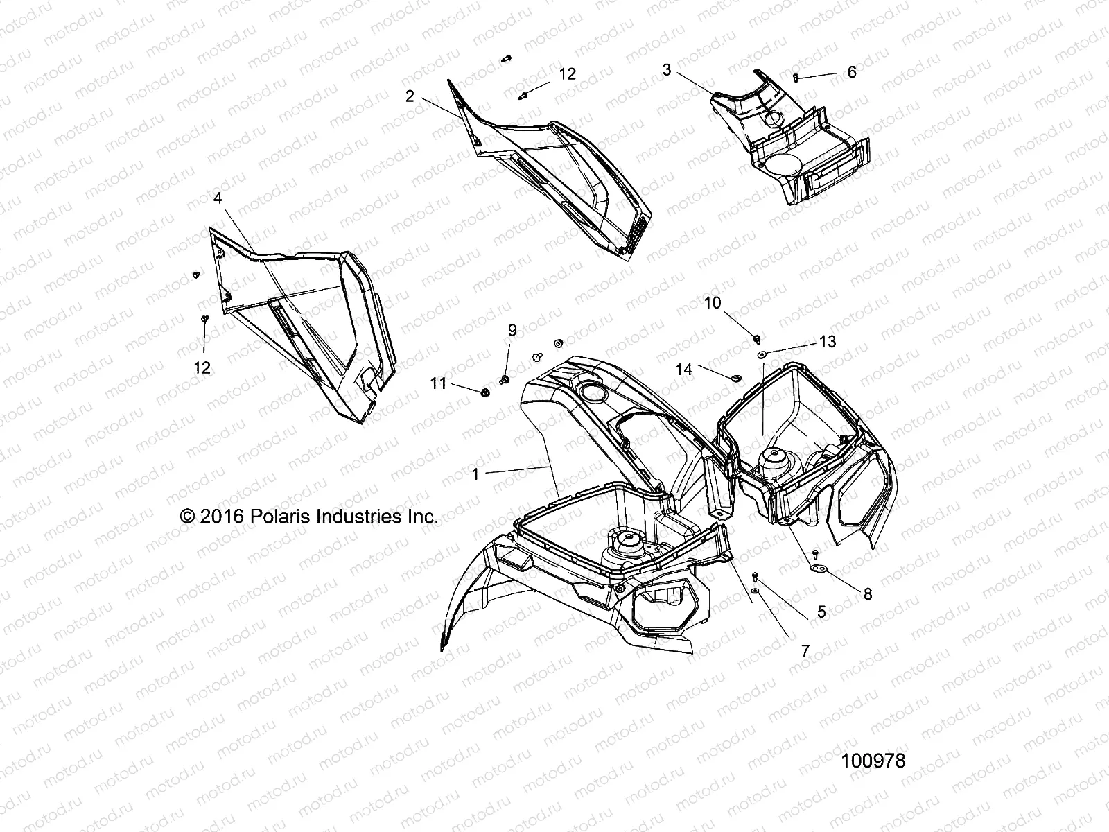 BODY | BODY, FRONT CAB and SIDE PANELS - A17SDE57N2/A57N2 (100978)
