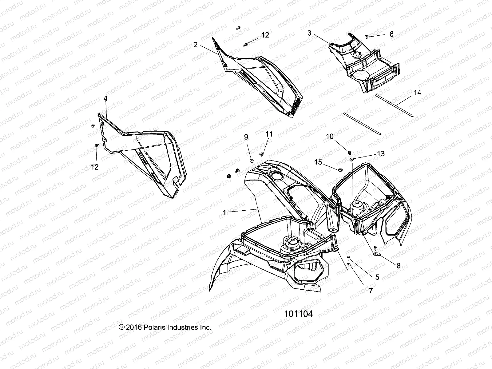 BODY | BODY, FRONT CAB and SIDE PANELS - A17SWE57N1 (101104)