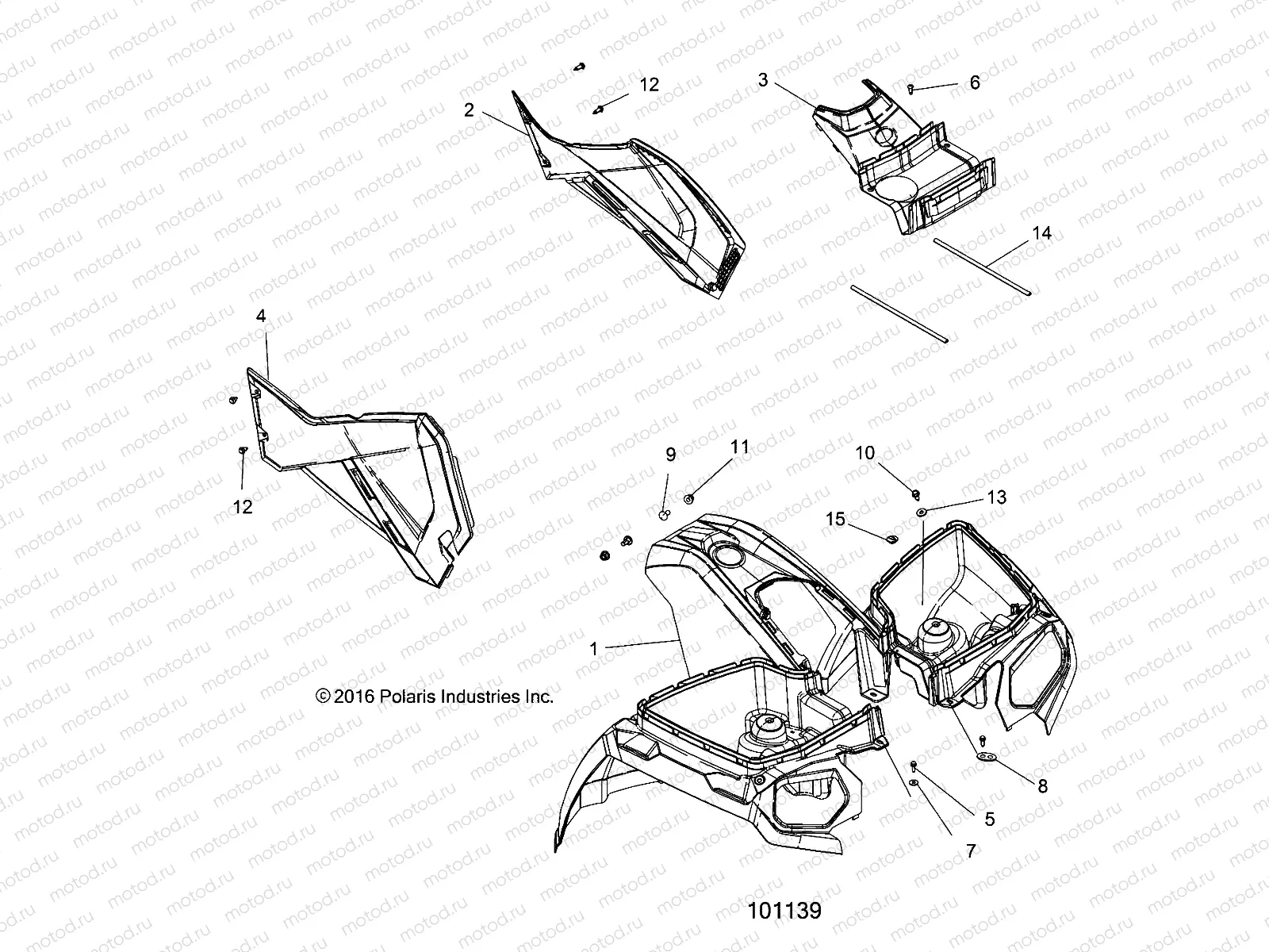 BODY | BODY, FRONT CAB and SIDE PANELS - A18SDS57C5/E5 (101139)