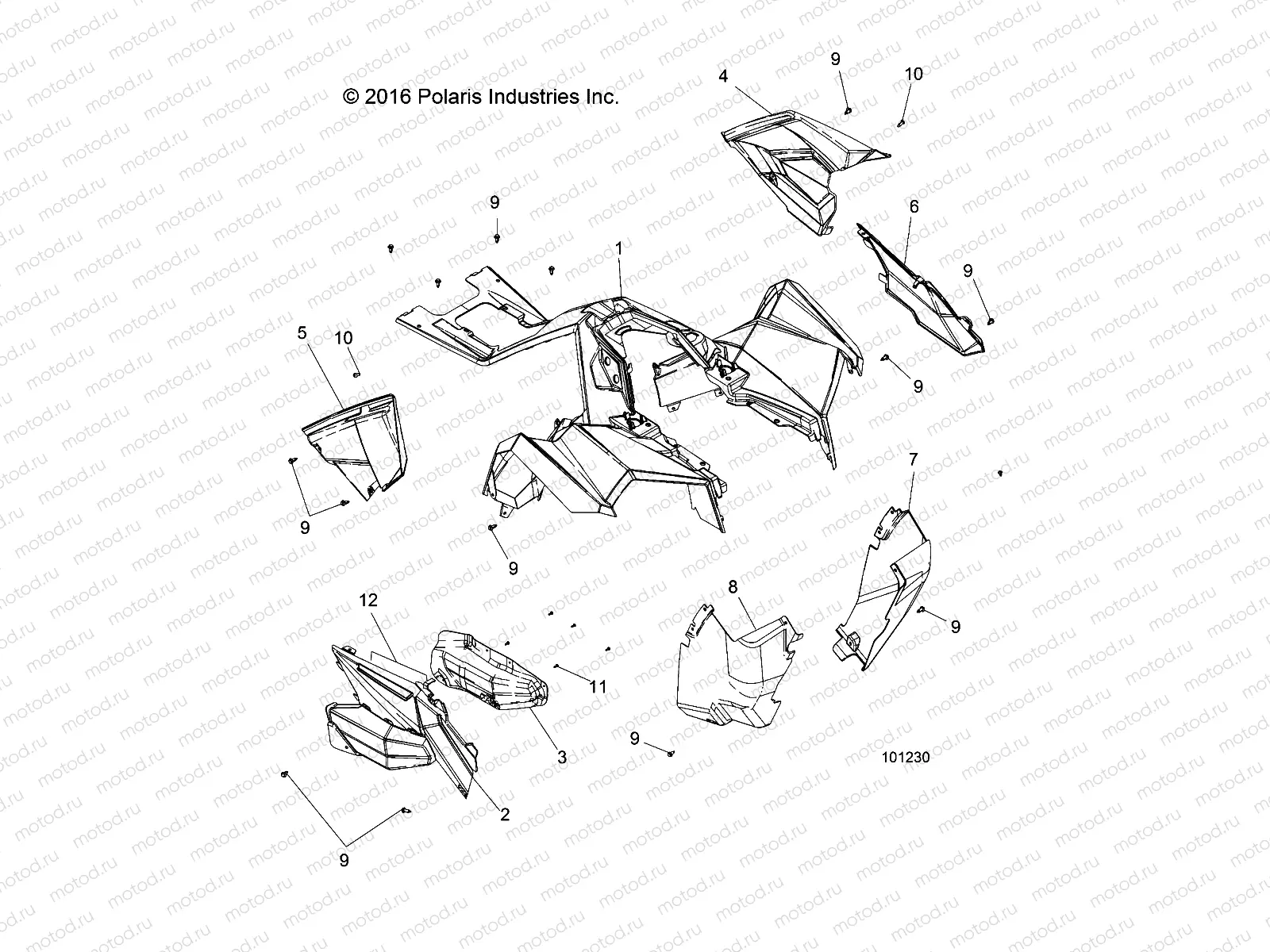 BODY | BODY, FRONT CAB and SIDE PANELS - A18SVS95CR/ER
