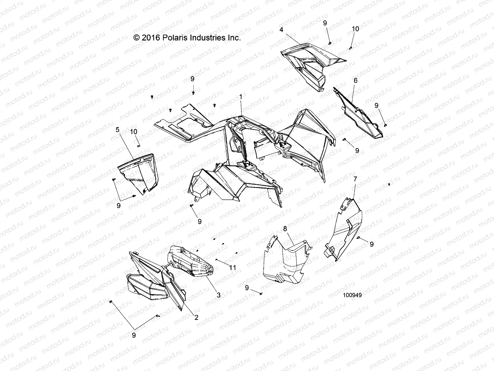 BODY | BODY, FRONT CAB and SIDE PANELS - A18SVS95FR