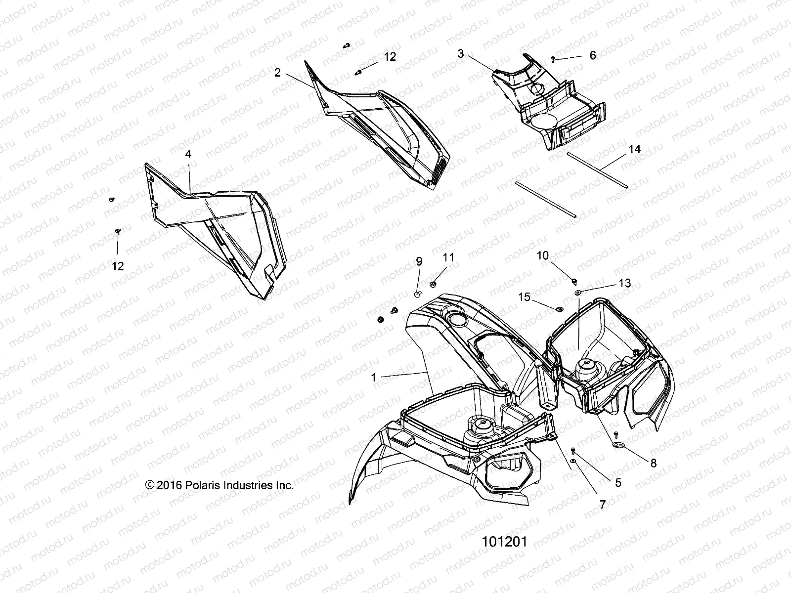 BODY | BODY, FRONT CAB and SIDE PANELS - A18SWE57B1 (101201)