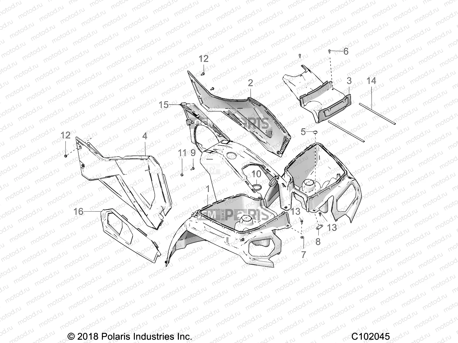 BODY | BODY, FRONT CAB and SIDE PANELS - A19SDS57C5 (C102045)