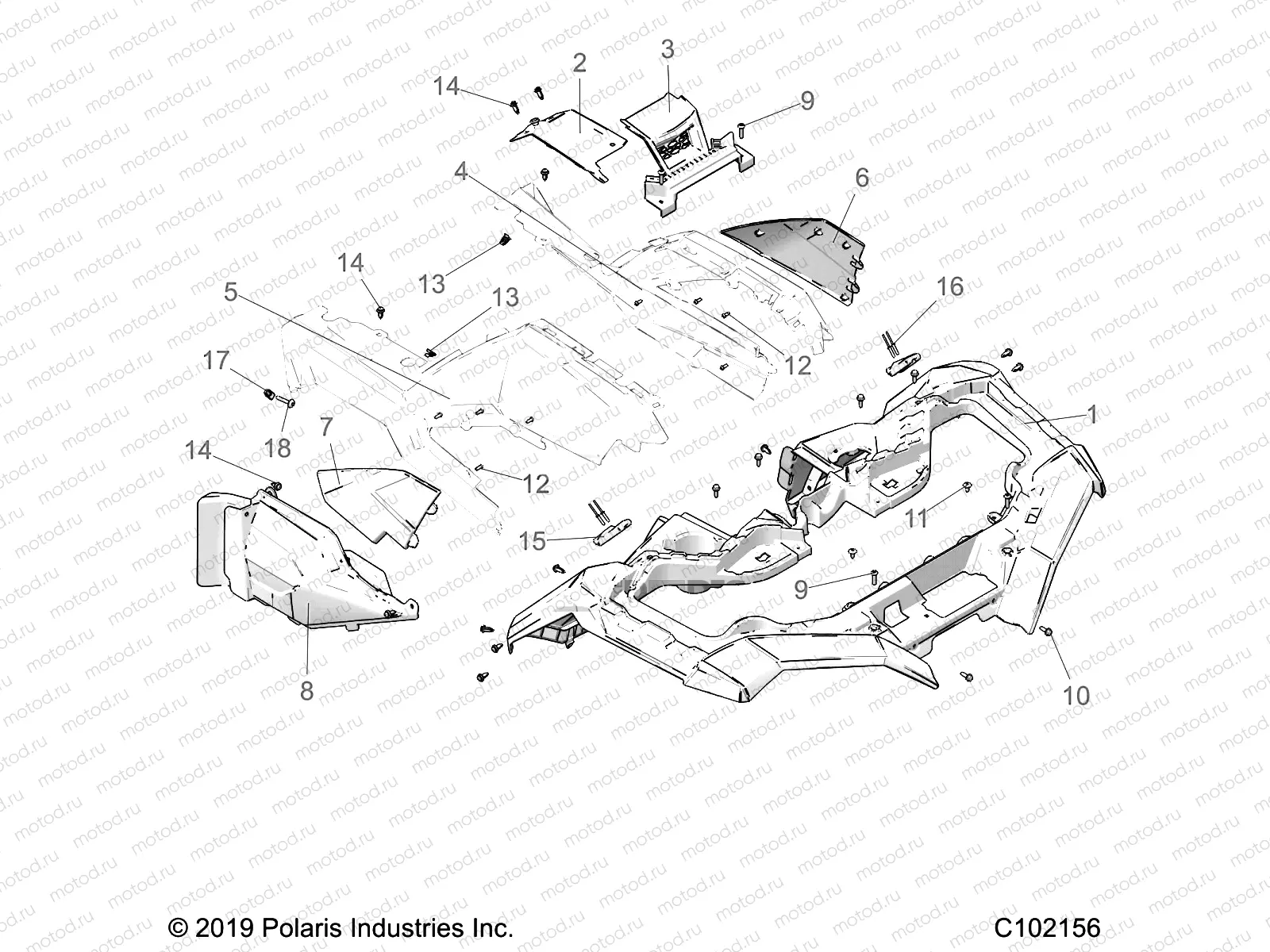 BODY | BODY, FRONT CAB and SIDE PANELS - A21SXE85A9/AF/AP/CA9/CAF/CAP (C102156)
