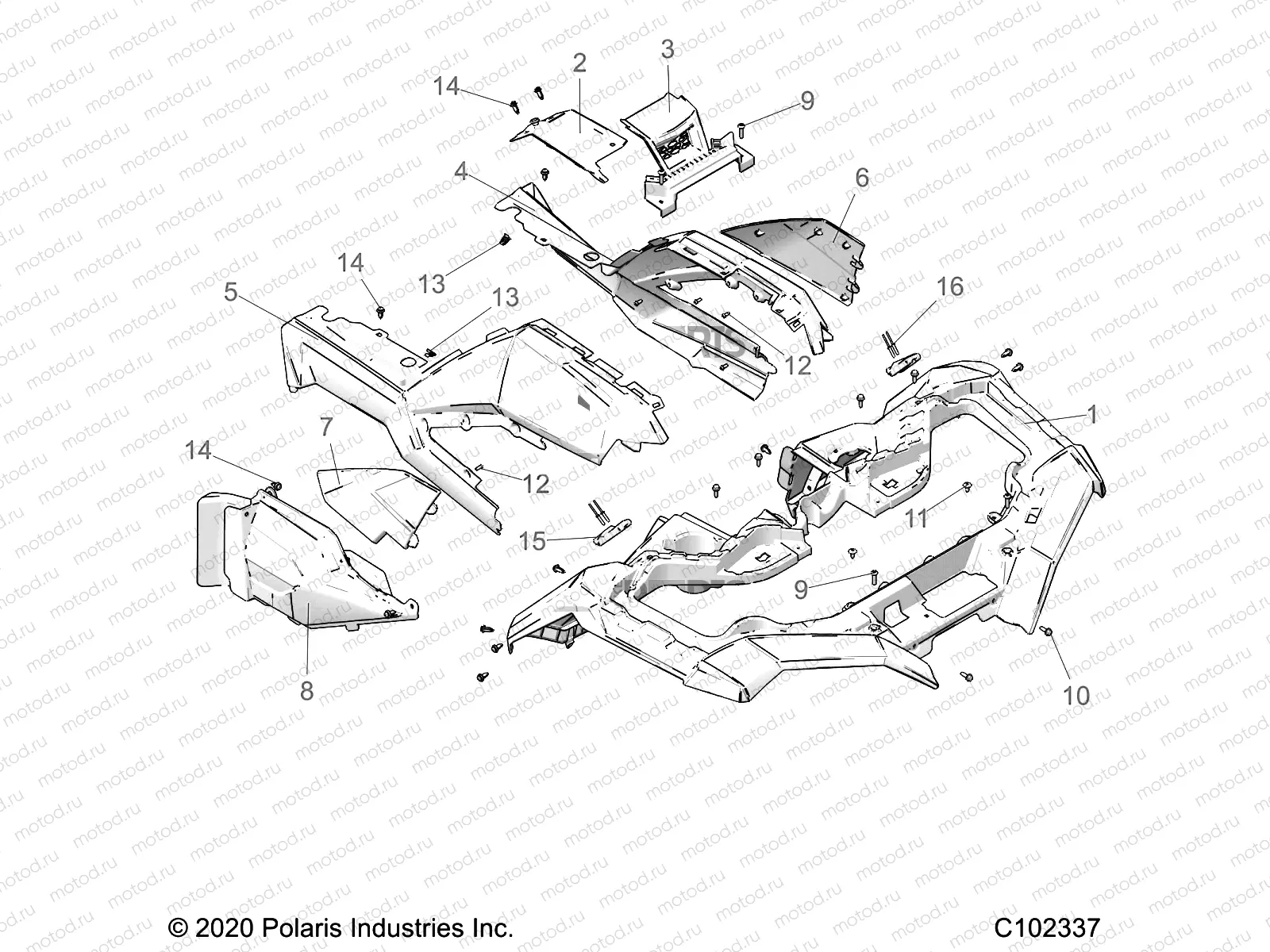 BODY | BODY, FRONT CAB and SIDE PANELS - A23SLZ95AK (C102337)