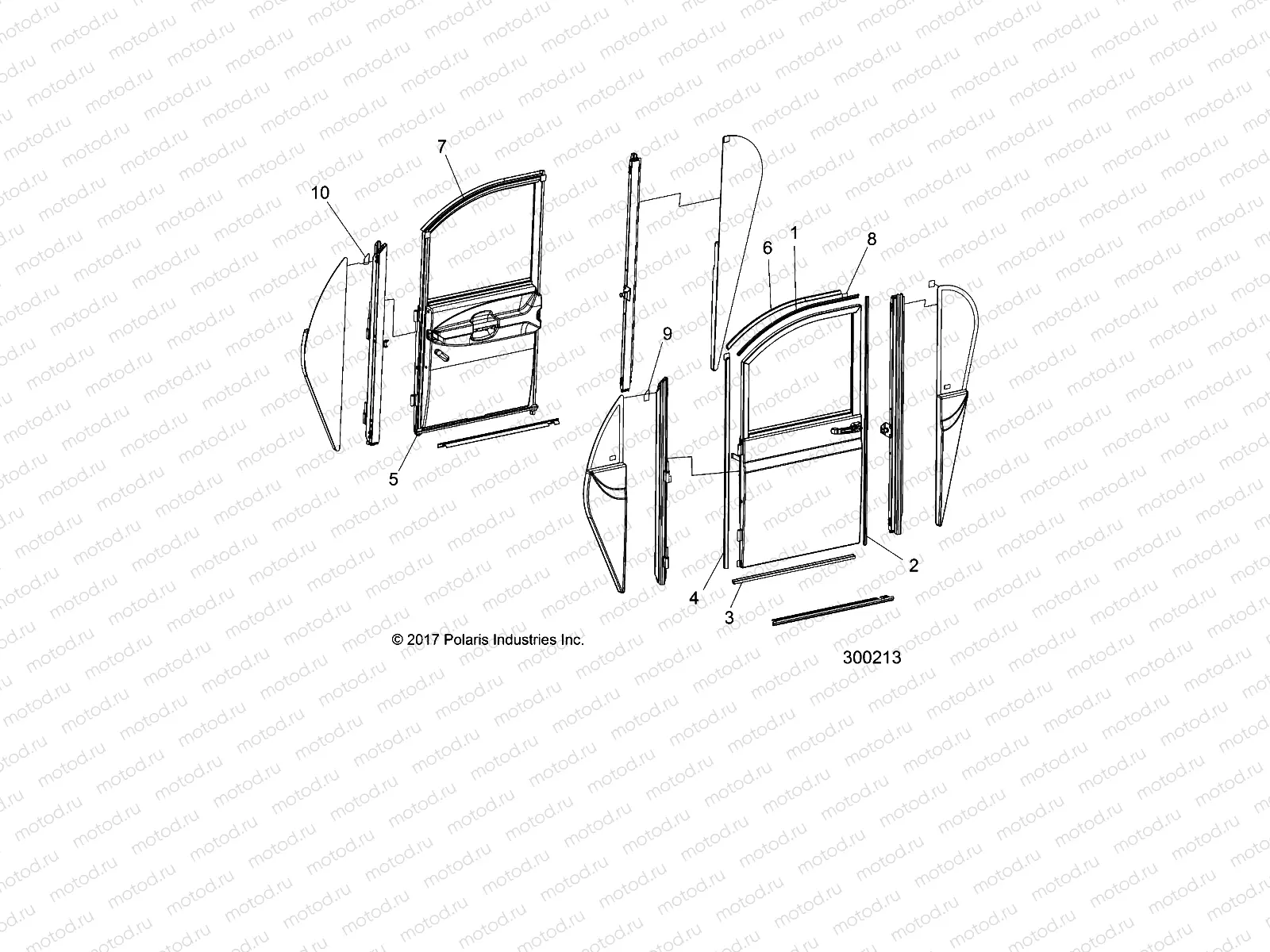 BODY | BODY, FRONT DOOR, FULL, SEALS - L18G2/4/6/ELXD (300213)
