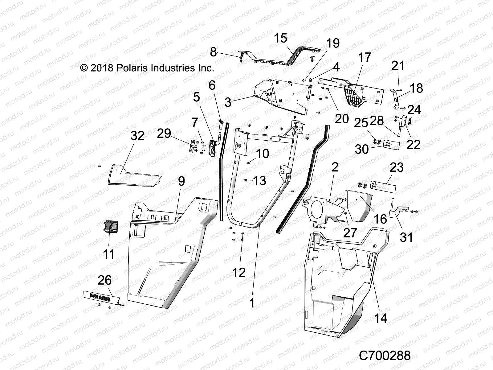 BODY | BODY, FRONT DOORS - R20RRM99AL (C700288)