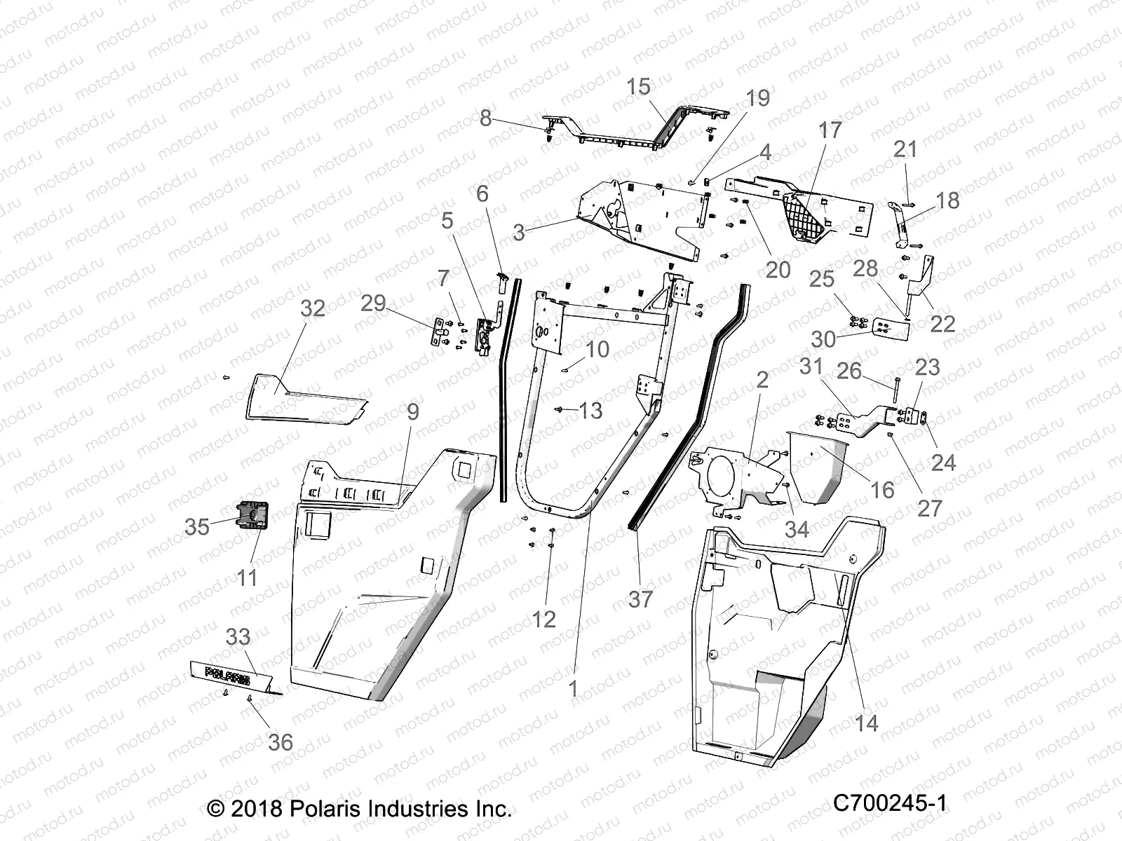 BODY | BODY, FRONT DOORS - R20RSM99AL (C700245-1)