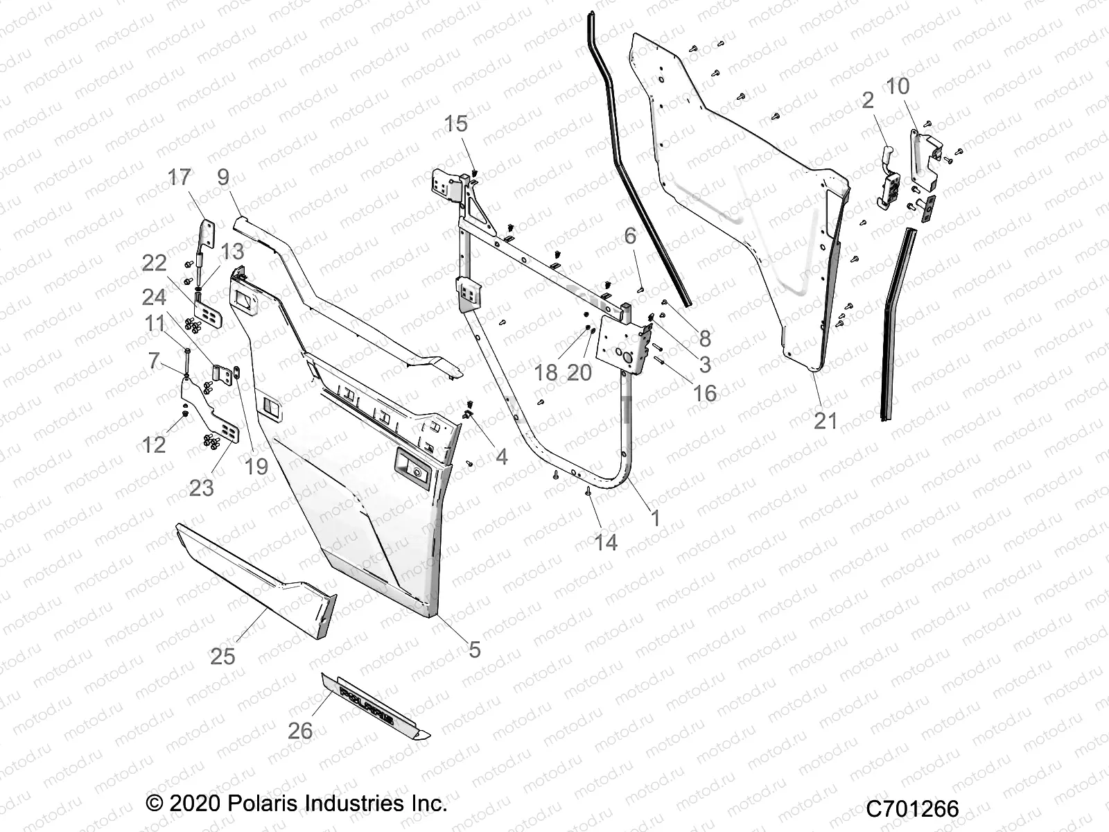 BODY | BODY, FRONT DOORS - R21RRB99AZ/BZ (C701266)