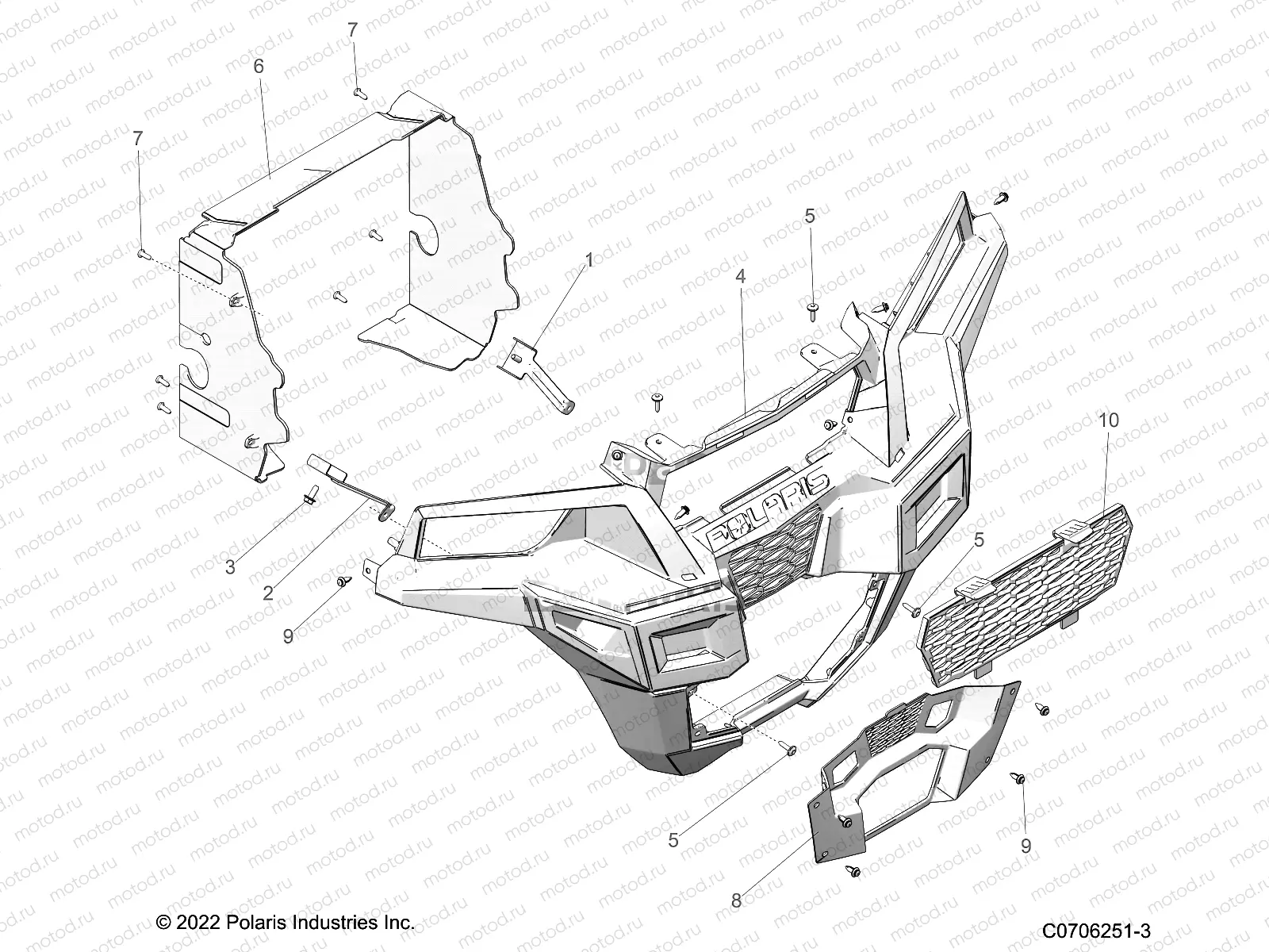 BODY | BODY, FRONT FACIA - G23GME99A/99B (C0706251-3)