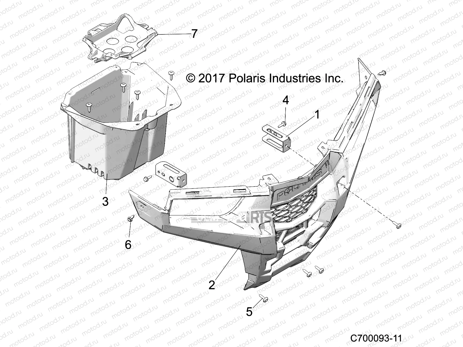 BODY | BODY, FRONT FASCIA - Z19VGE99AK/AW/BK/BW (C700093-11)