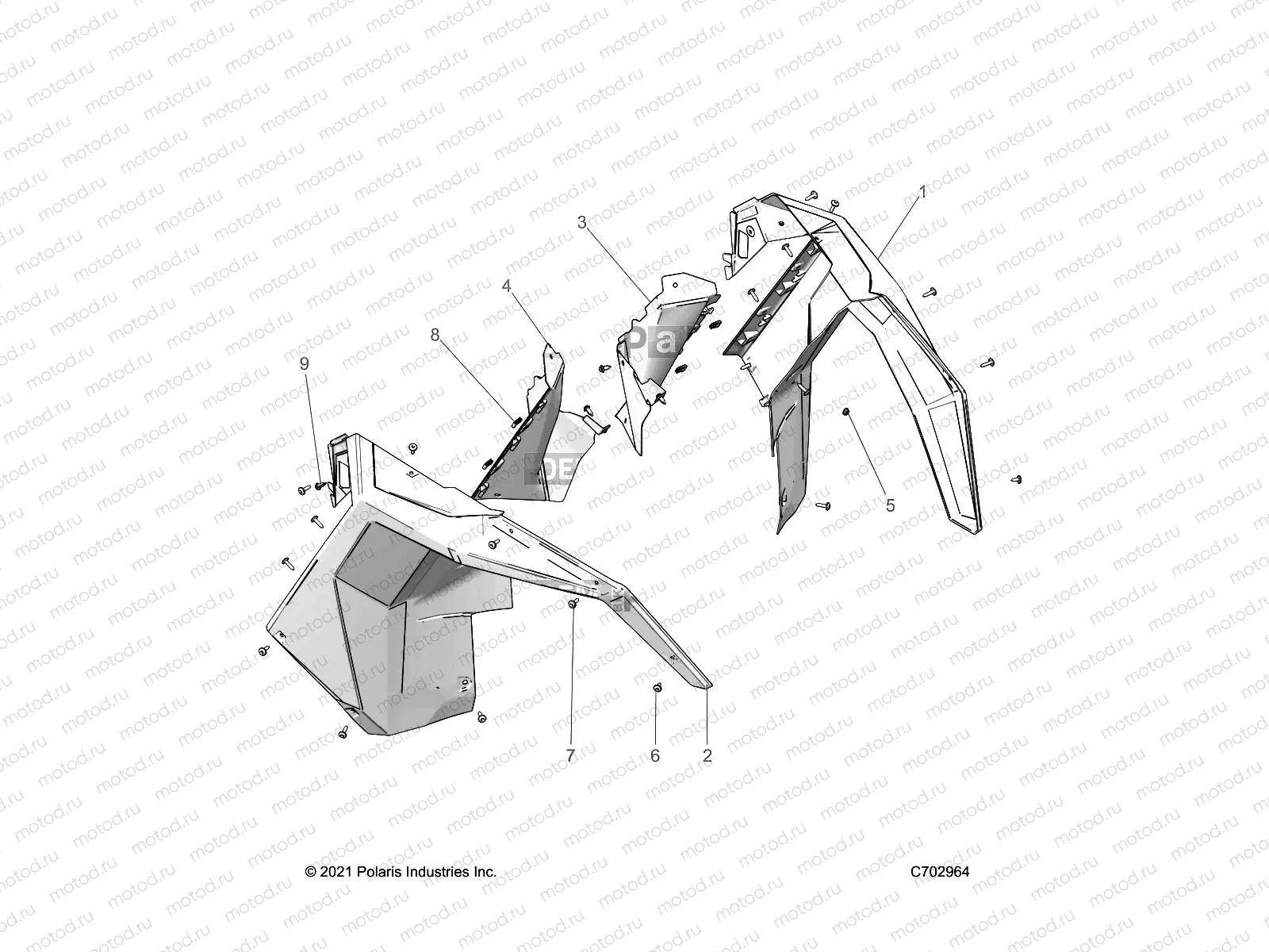 BODY | BODY, FRONT FENDER FLARES - Z23GAD92A/92B (C702964)