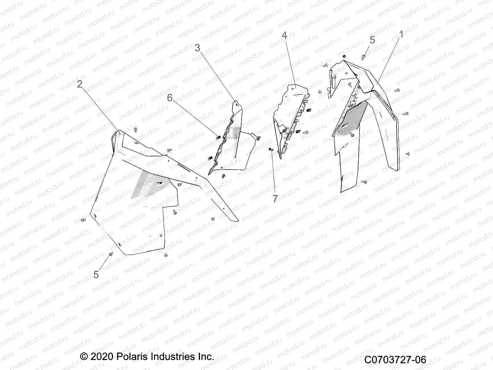 BODY | BODY, FRONT FENDER - Z23RMD2KAK/AJ/BK/BJ (C0703727-06)