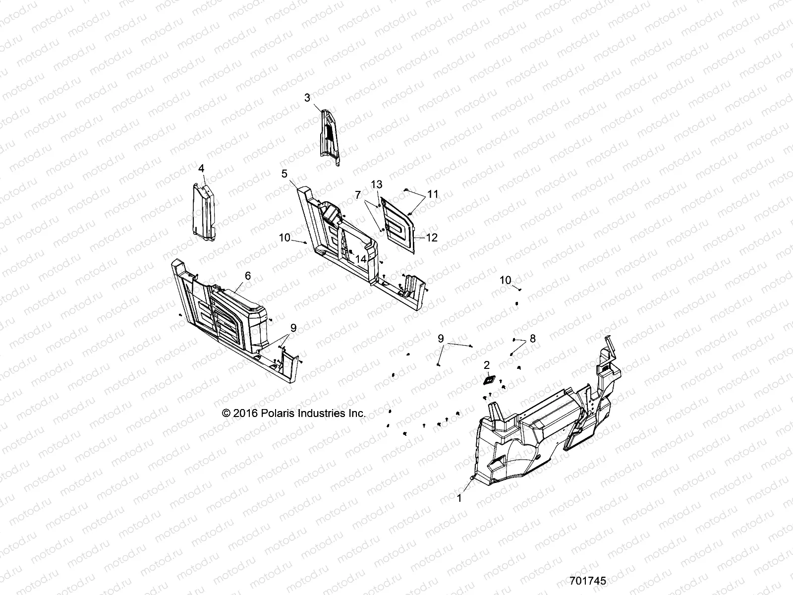 BODY | BODY, FRONT FLOOR AND FENDER - D18B4PD1AJ (701745)