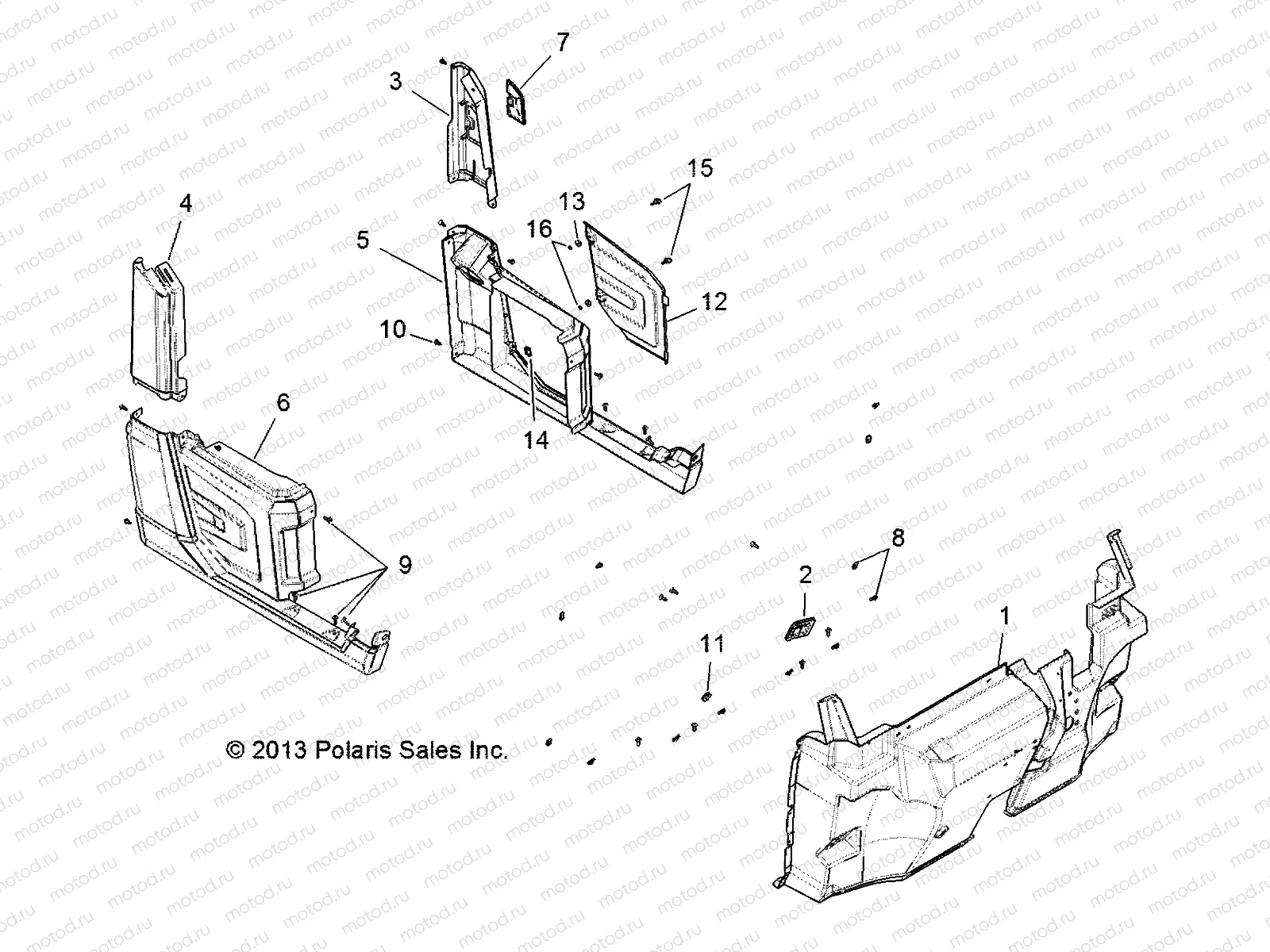 BODY | BODY, FRONT FLOOR AND FENDER - R142D9JDA (49BRUTUSFENDER13M)