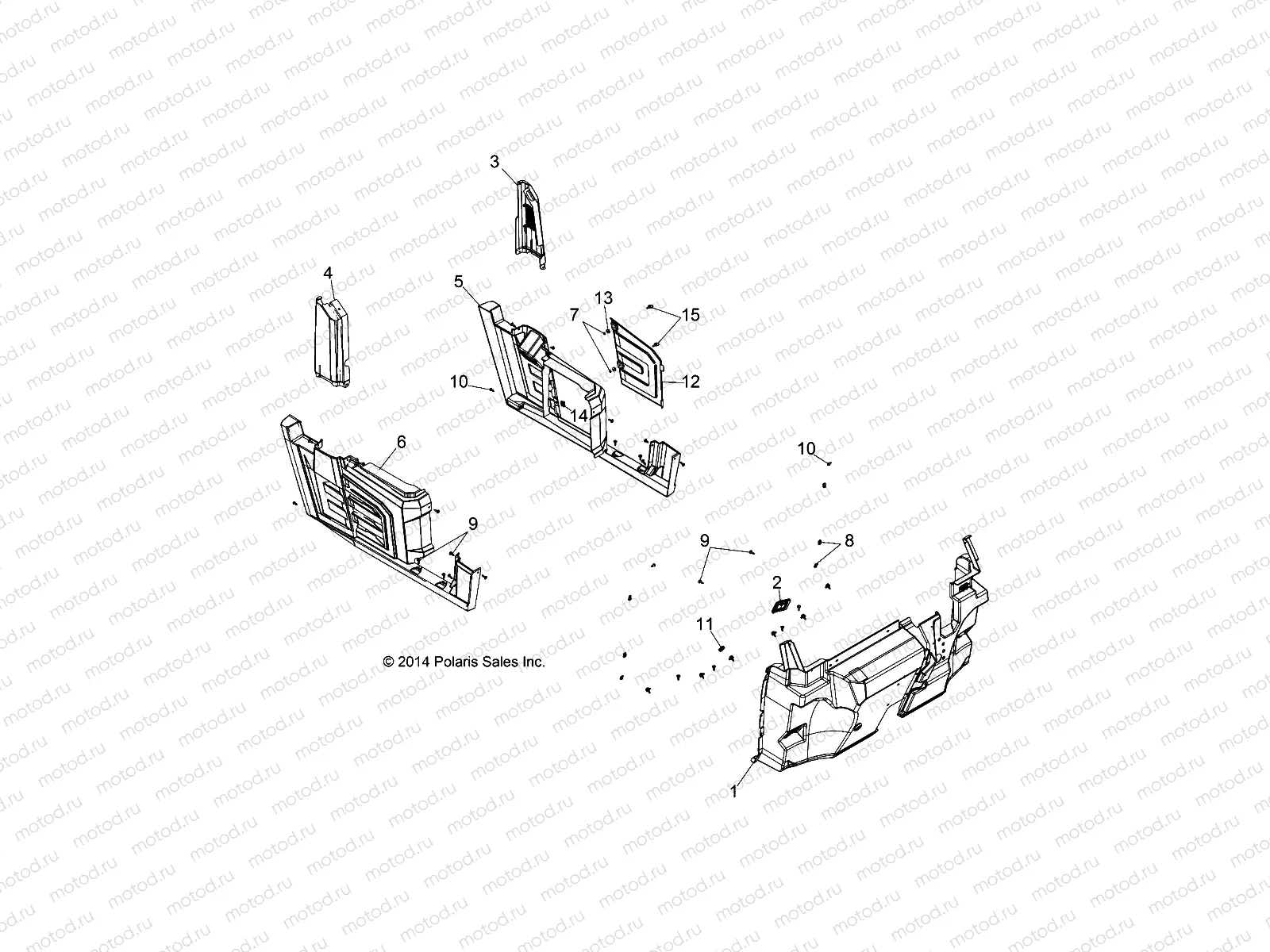 BODY | BODY, FRONT FLOOR AND FENDER - R16B2PD1AA (49BRUTUSFENDER152DM)
