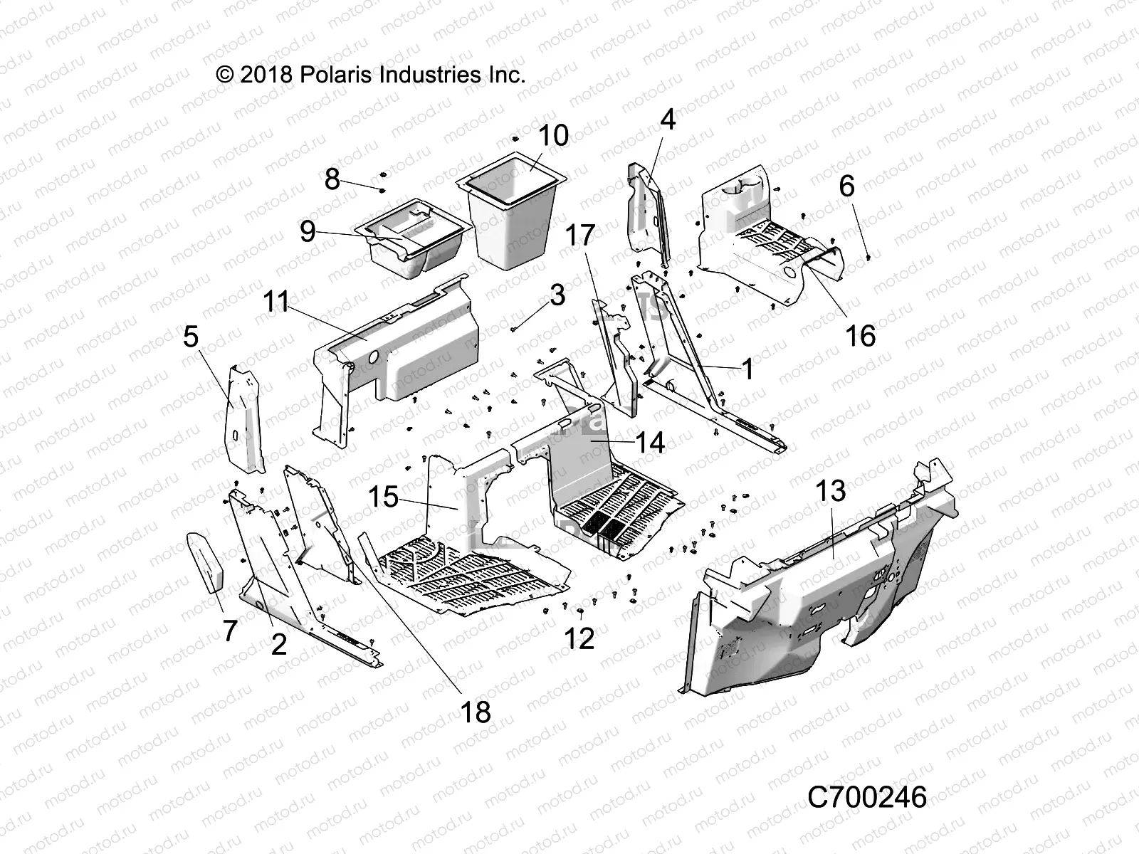 BODY | BODY, FRONT  FLOOR AND ROCKERS - R21RSE99NP (C700246)