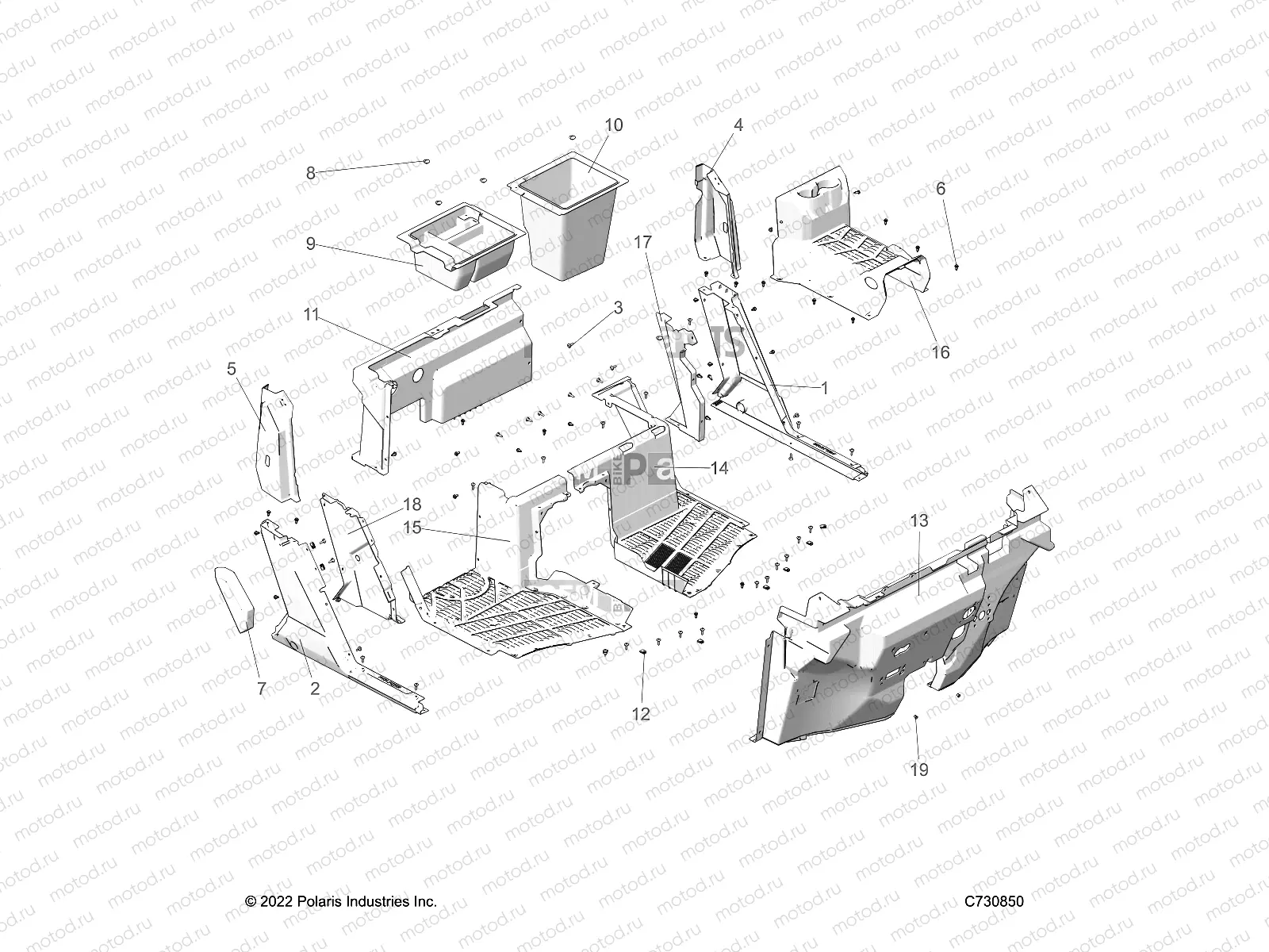 BODY | BODY, FRONT FLOOR AND ROCKERS - R23RSY99A9/AJ/AK/AX/B9/BJ/BK/BX (C730850)