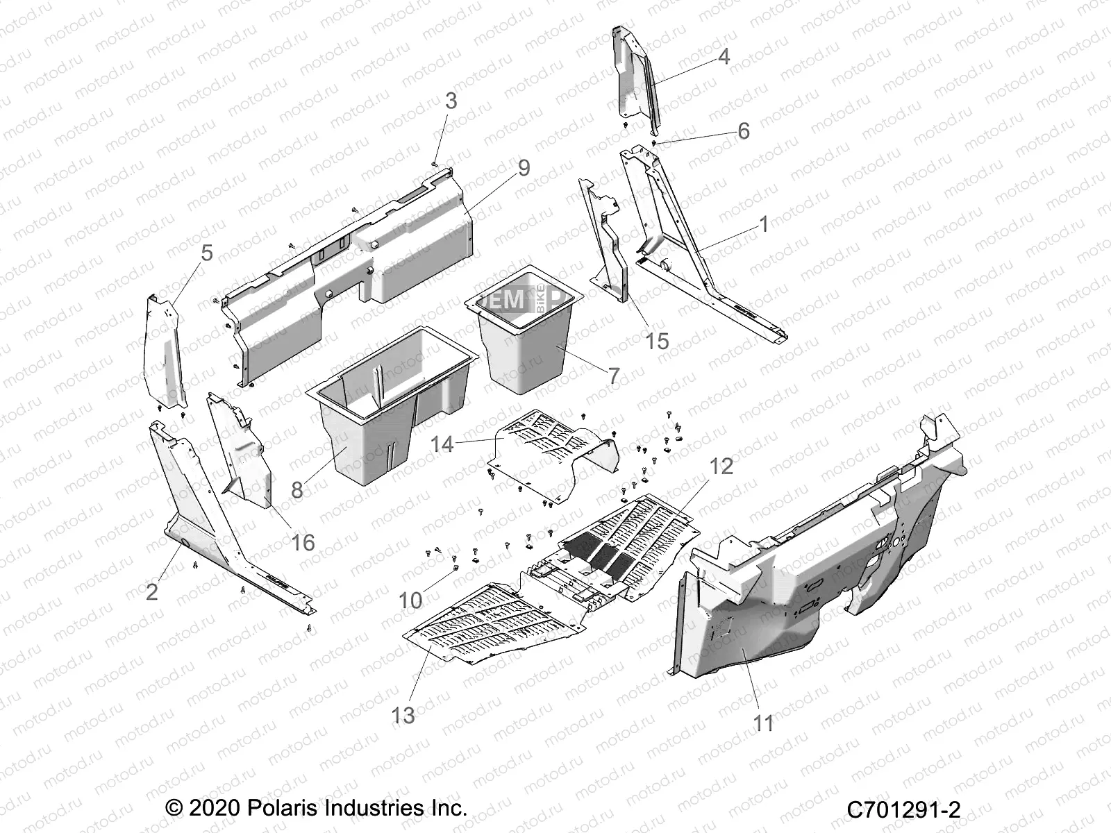 BODY | BODY, FRONT FLOOR AND ROCKERS - R23T6E99AD/BD/AP/BP/A9/B9 (C701291-2)