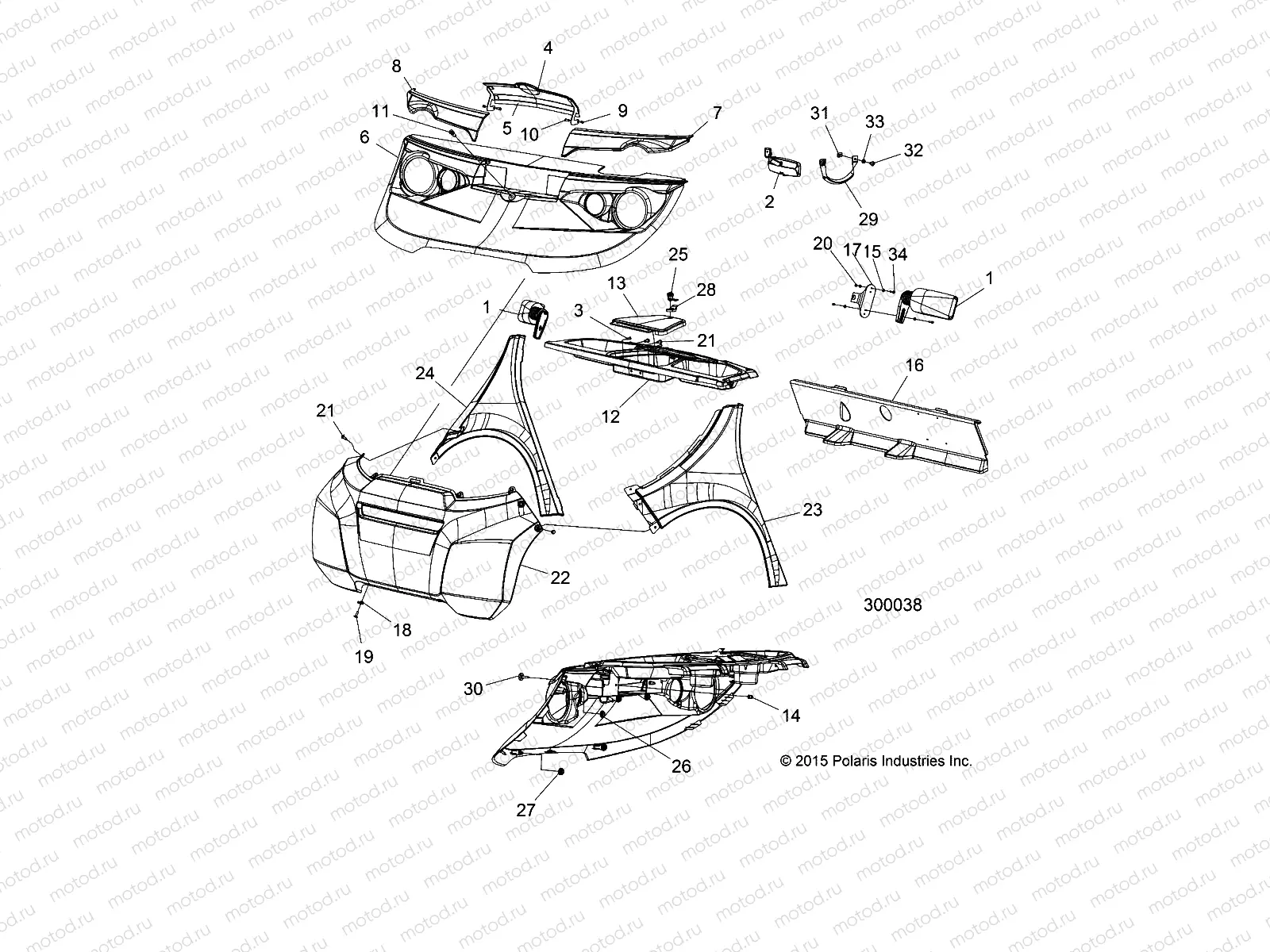 BODY | BODY, FRONT - L16G2/4/6 ALL OPTIONS
